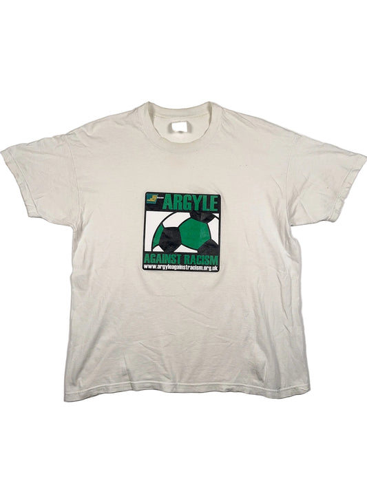 Plymouth Argyle Say No To Racism Vintage Tee - L (One Size)