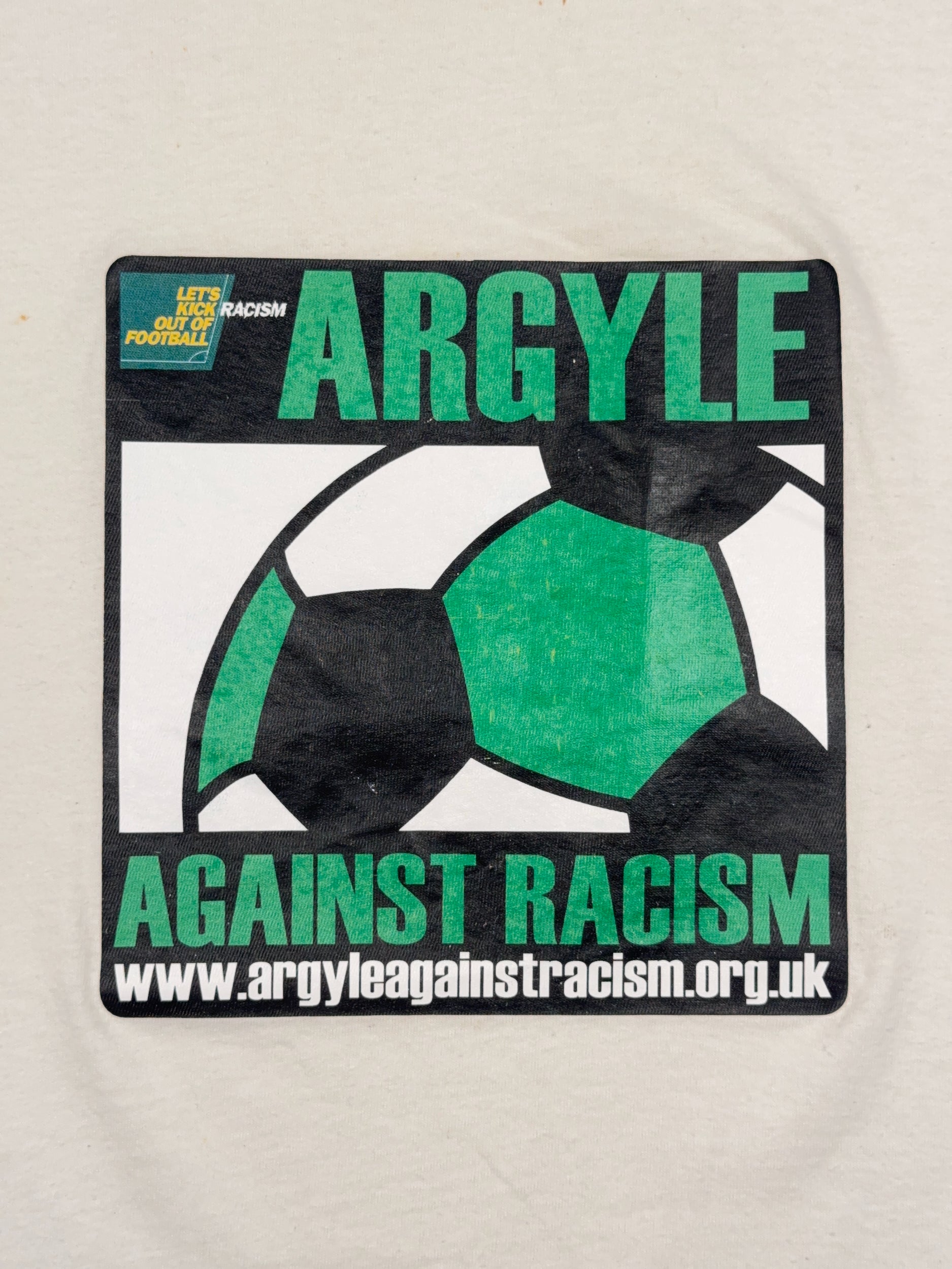 Plymouth Argyle Say No To Racism Vintage Tee - L (One Size)