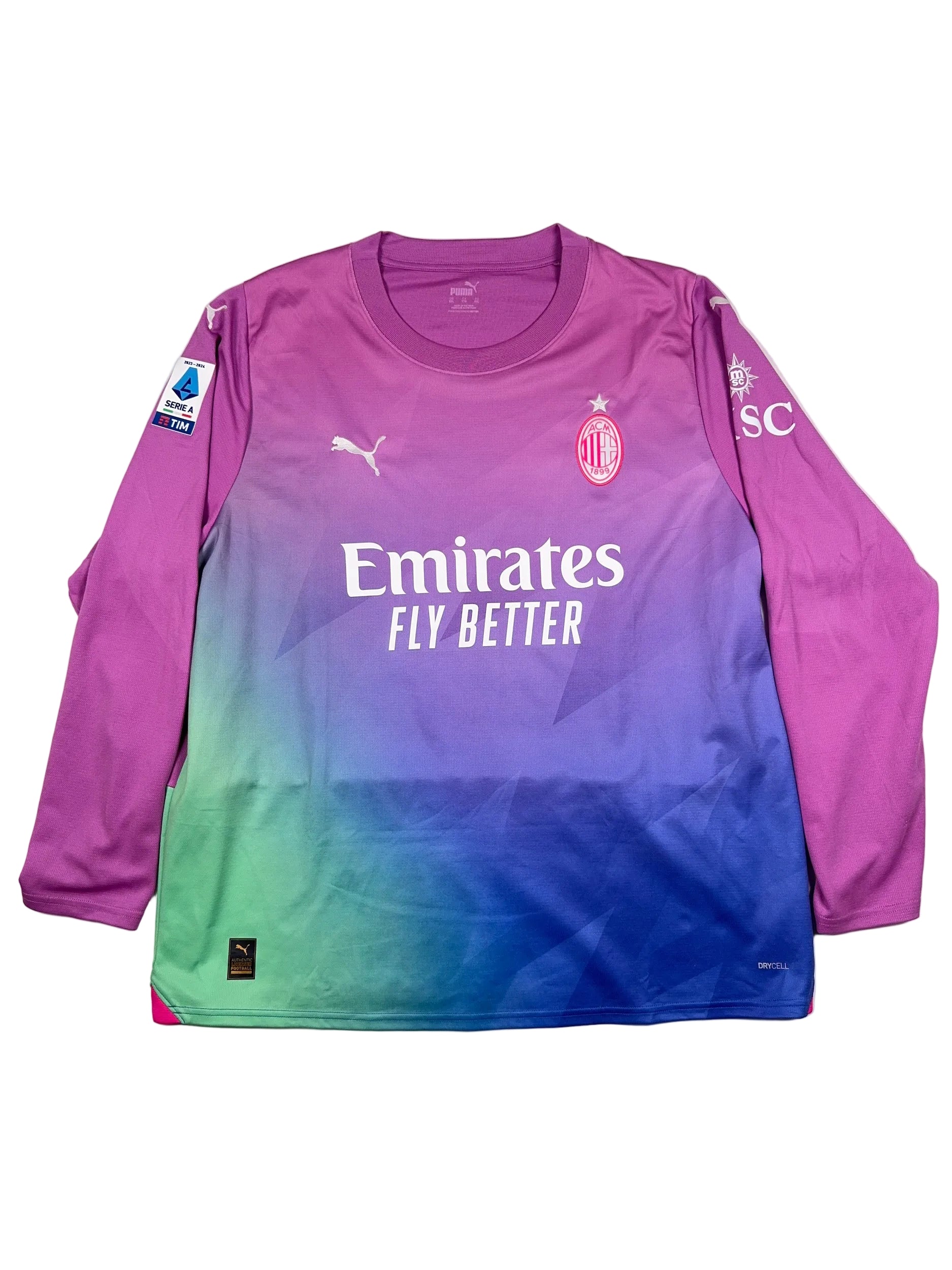 AC Milan 2023/24 Rafael Leao #10 Longsleeve Third Shirt - XXL