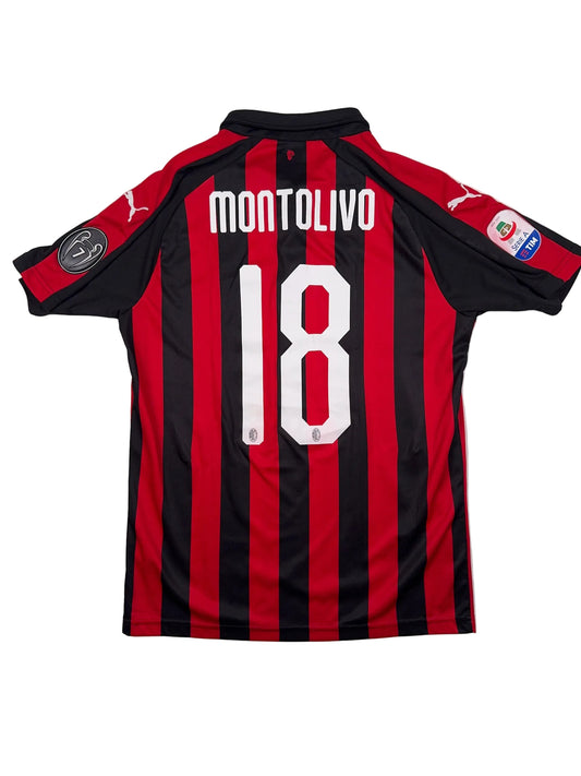 AC Milan 2018/19 Riccardo Montolivo #18 Home Shirt - M