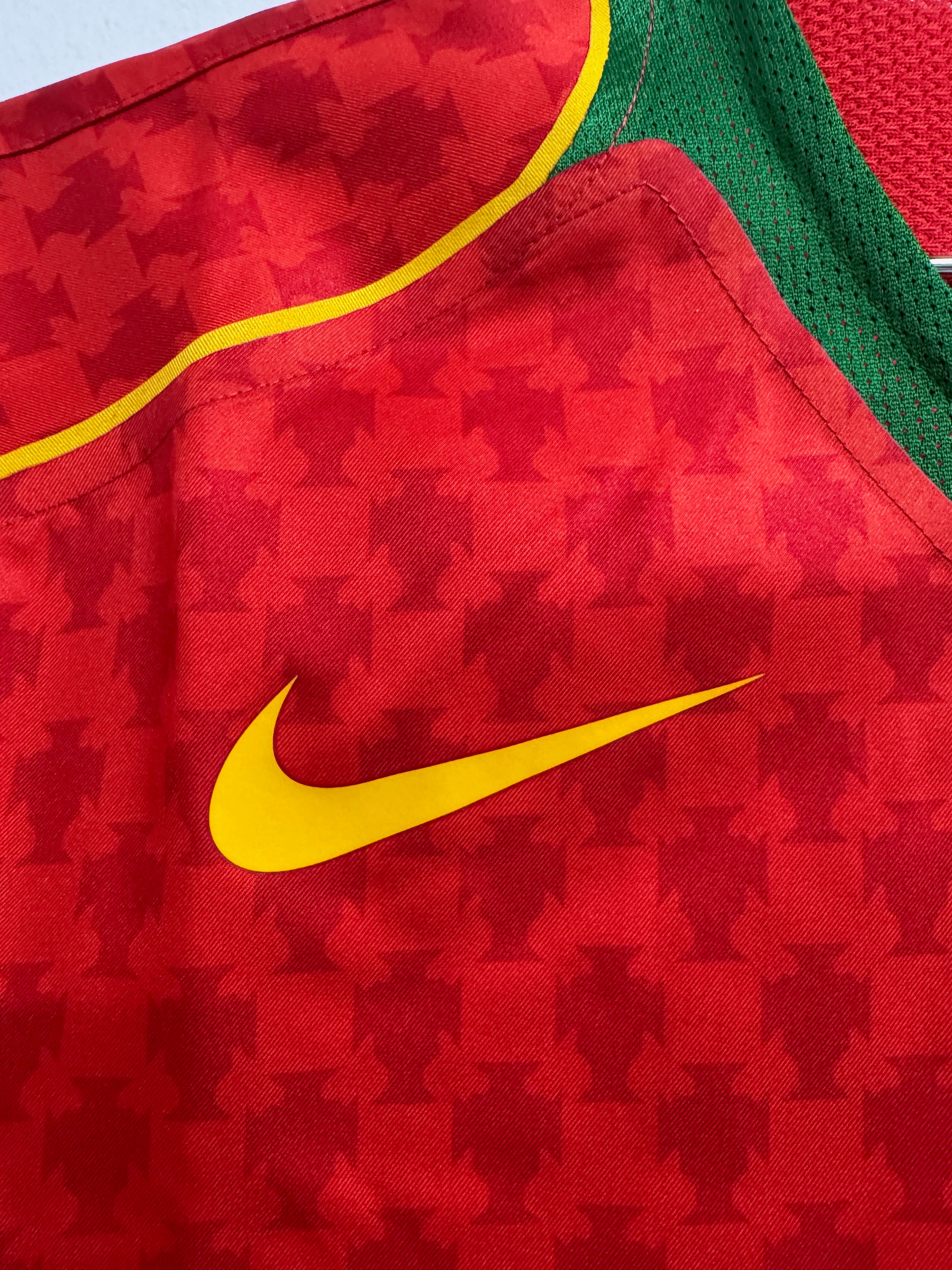 Portugal 2004 Figo #7 Home Reissue - XL