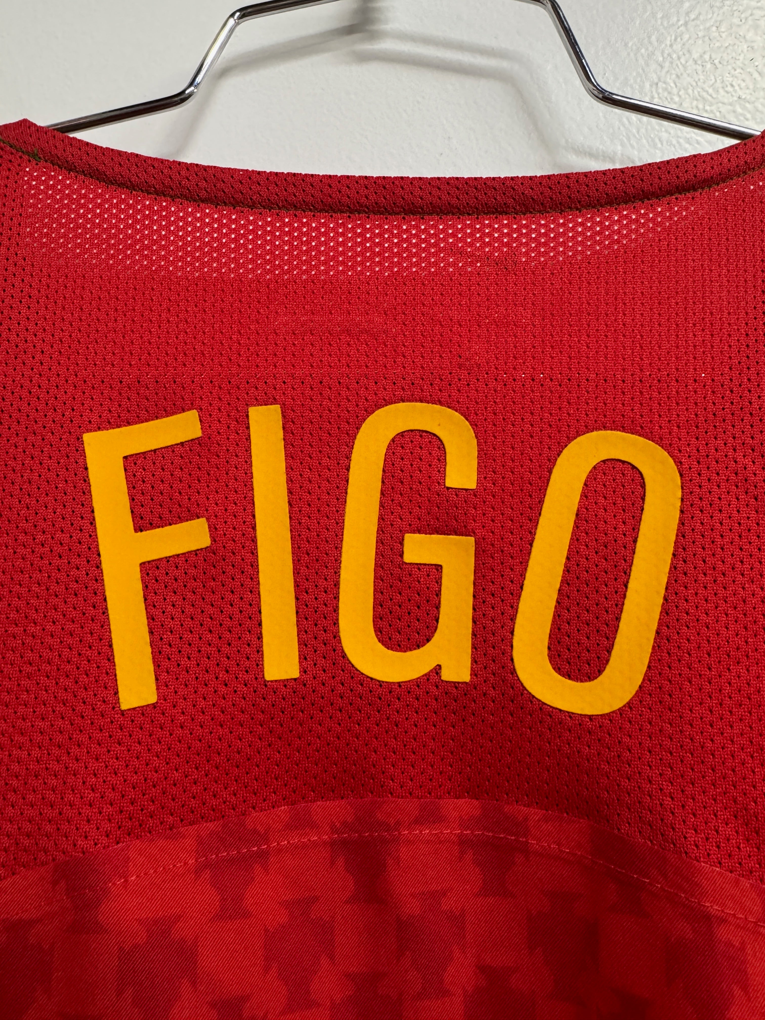 Portugal 2004 Figo #7 Home Reissue - XL