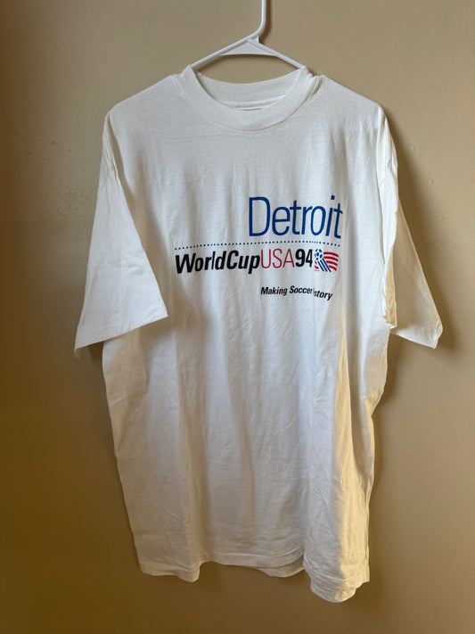 Vintage Detroit 1994 USA World Cup Tee Single Stitch | Retro Screamers