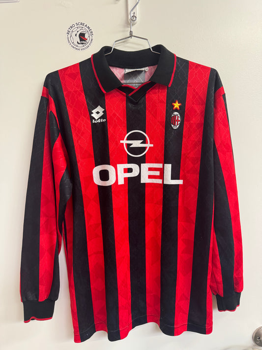 AC Milan 1995 Home Longsleeve Shirt - XL