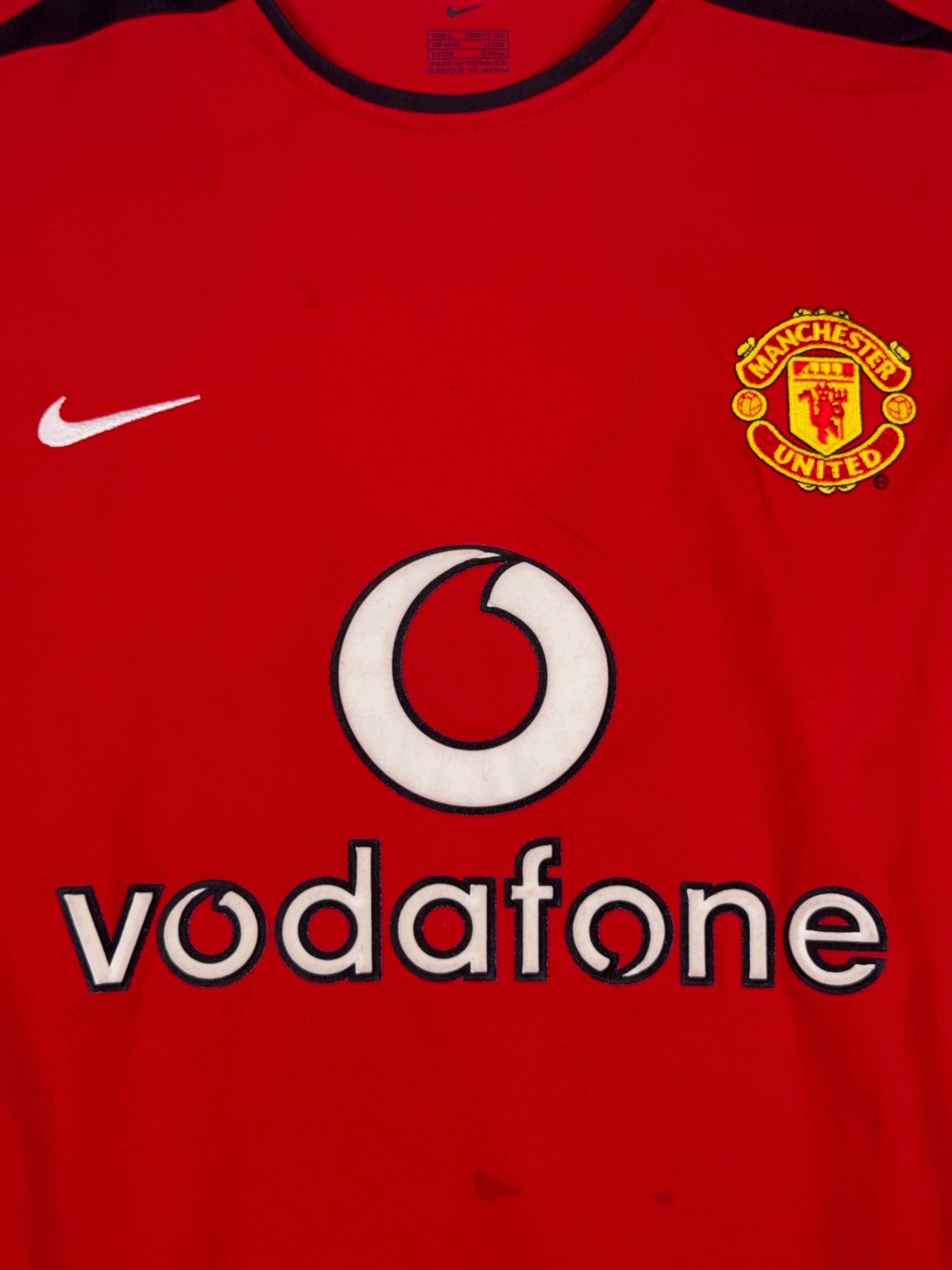 Manchester United 2002/04 Ryan Giggs #11 Longsleeve Home Shirt - L