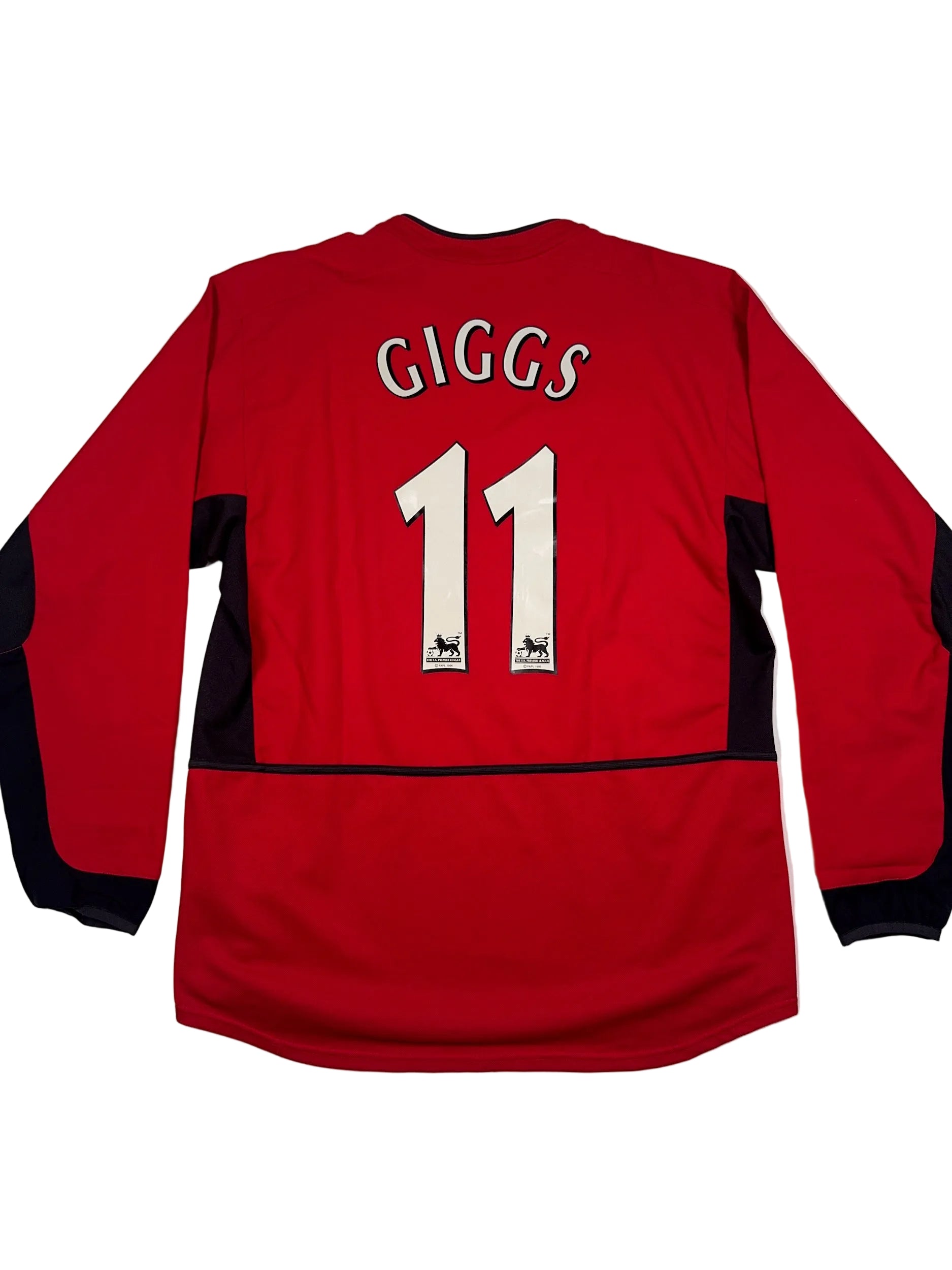 Manchester United 2002/04 Ryan Giggs #11 Longsleeve Home Shirt - L