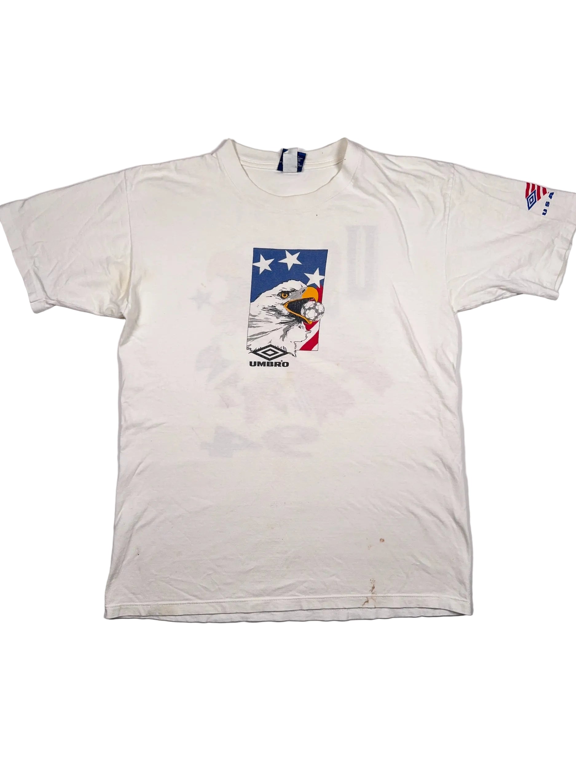 USA 94 World Cup Soccer Eagle Umbro Vintage Single Stitch Tee - L