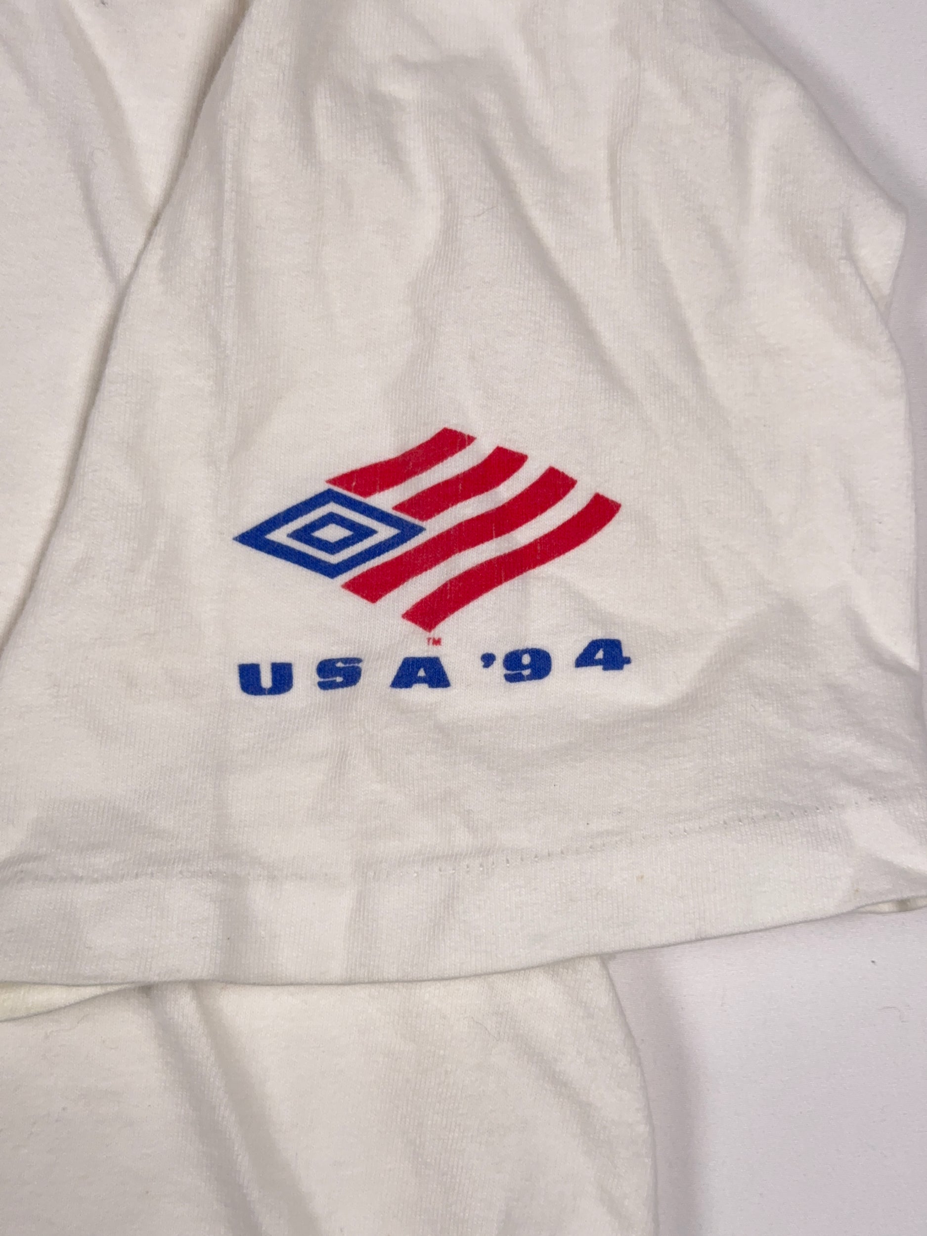 USA 94 World Cup Soccer Eagle Umbro Vintage Single Stitch Tee - L
