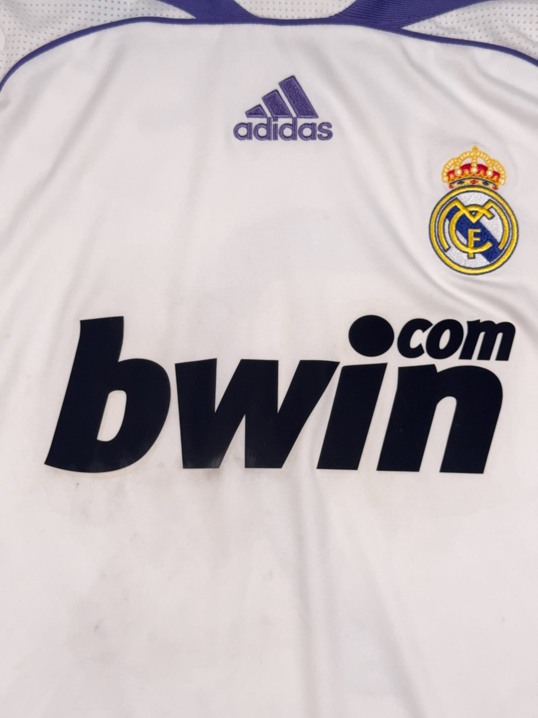 Real Madrid 2007/08 Raul #7 Home Shirt - XL
