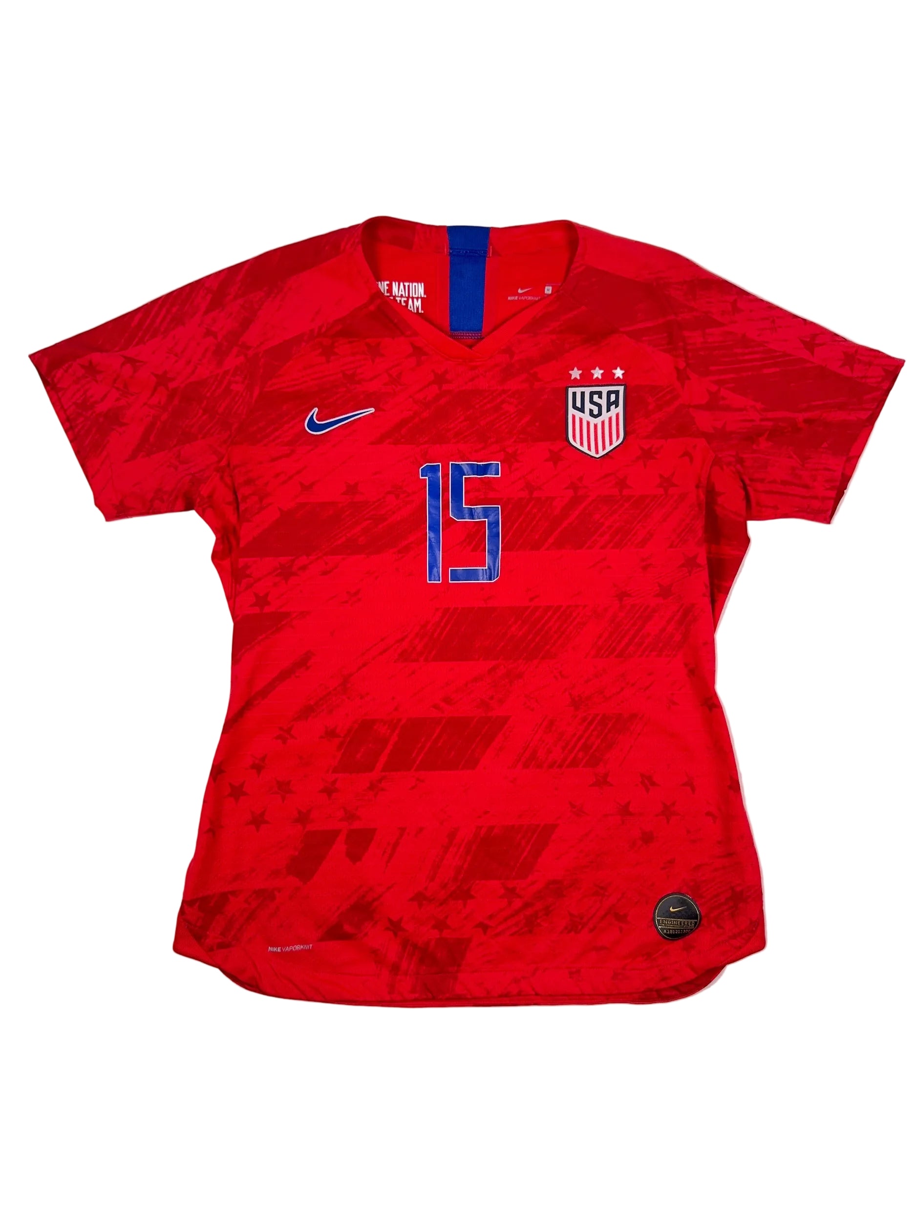 USA 2019/20 Megan Rapinoe #15 Vaporknit Away Shirt - Women's M