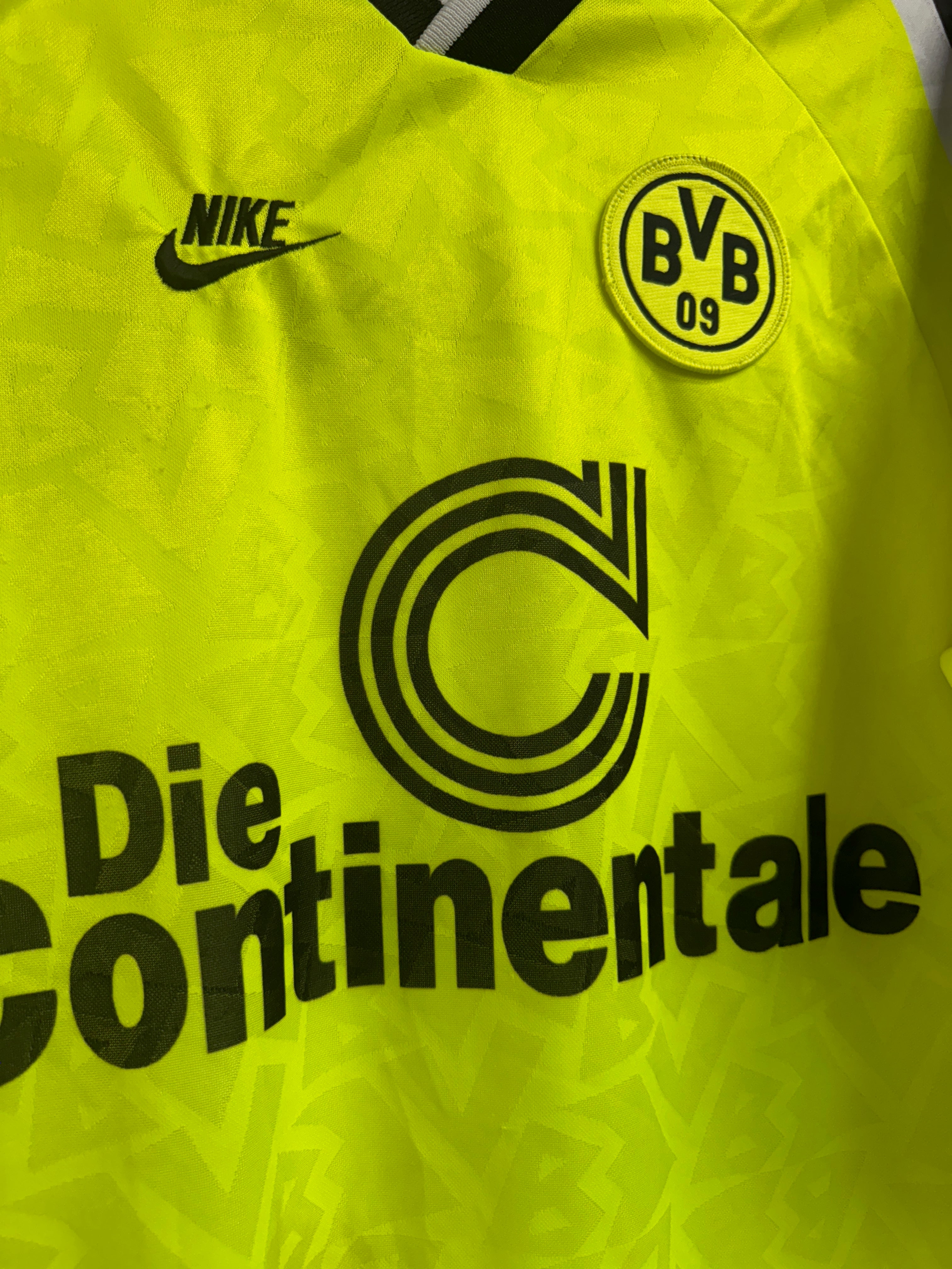 Borussia Dortmund 1995 Home Longsleeve Shirt - M