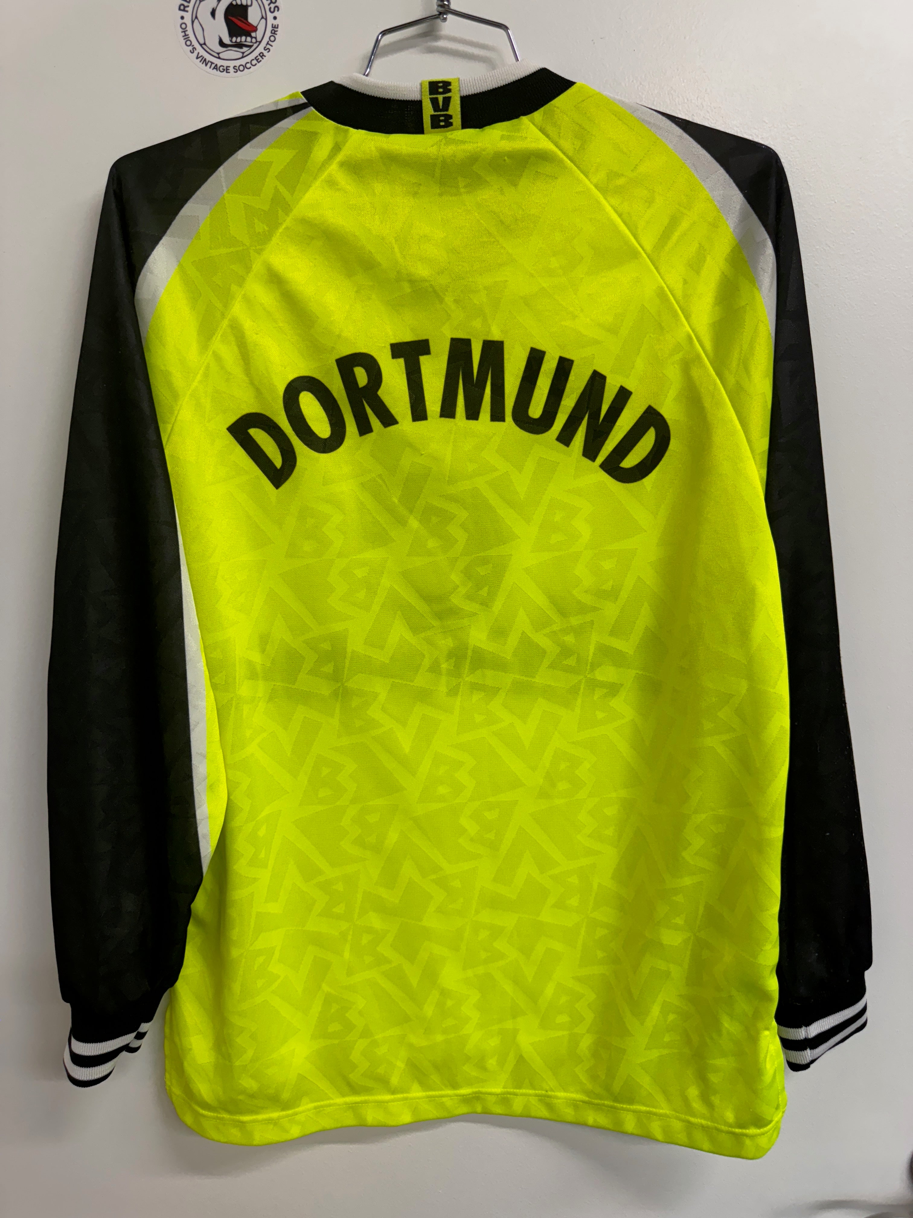 Borussia Dortmund 1995 Home Longsleeve Shirt - M