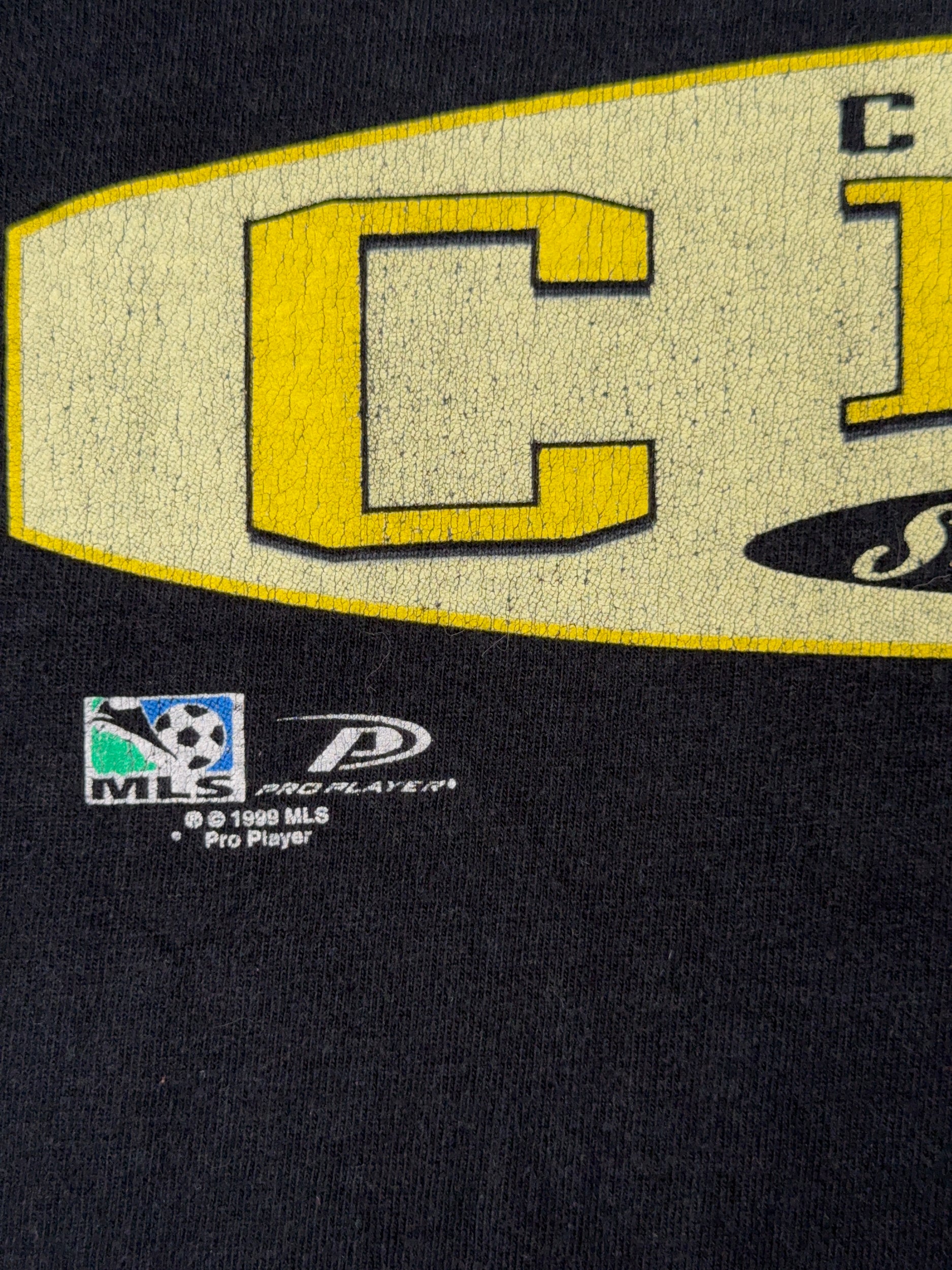 Columbus Crew 1999 Black Pro Player Vintage T-Shirt - L