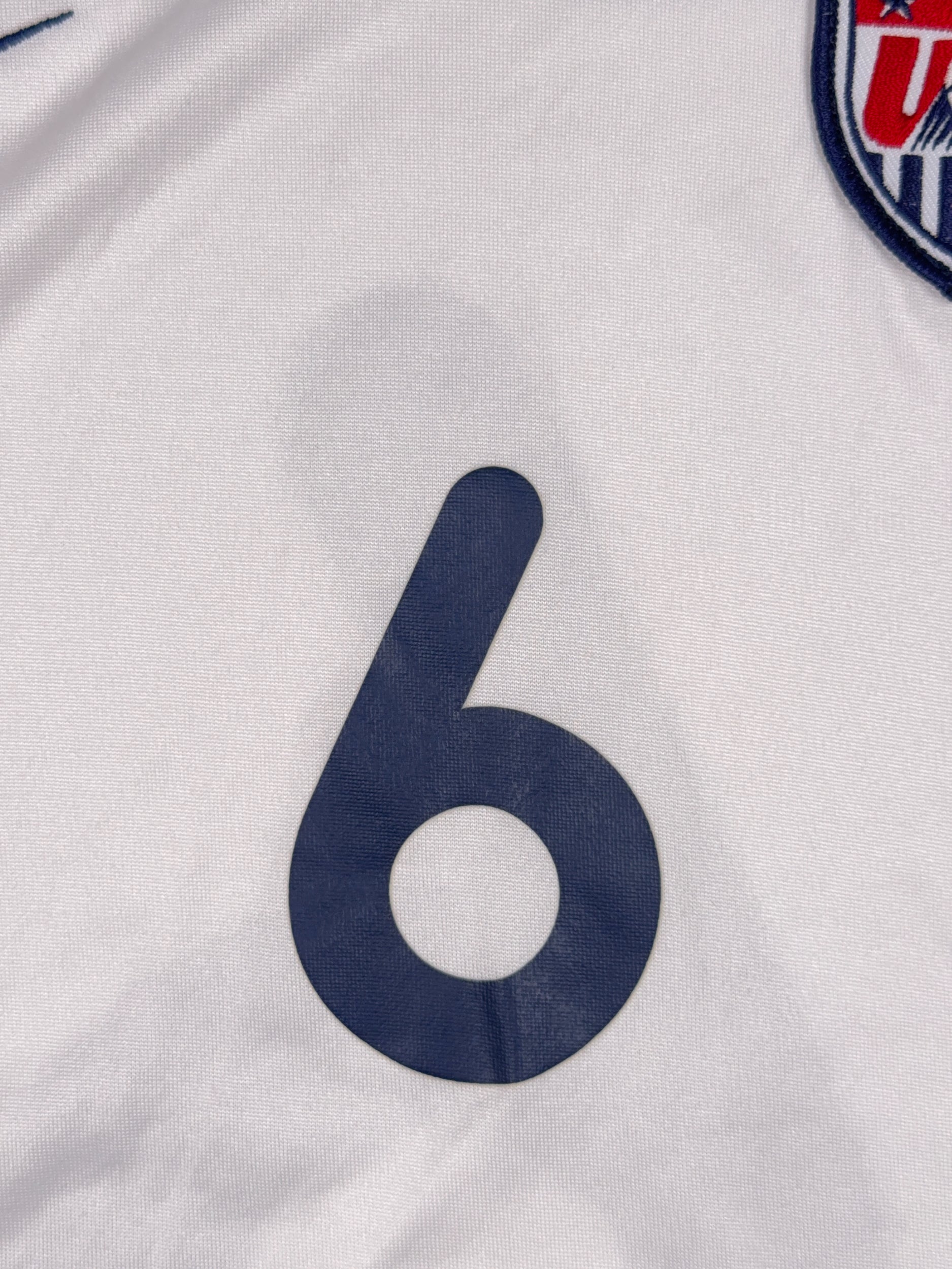 USA 2000/02 David Regis #6 Match Prepared (Possibly Match Worn) Home Shirt - L