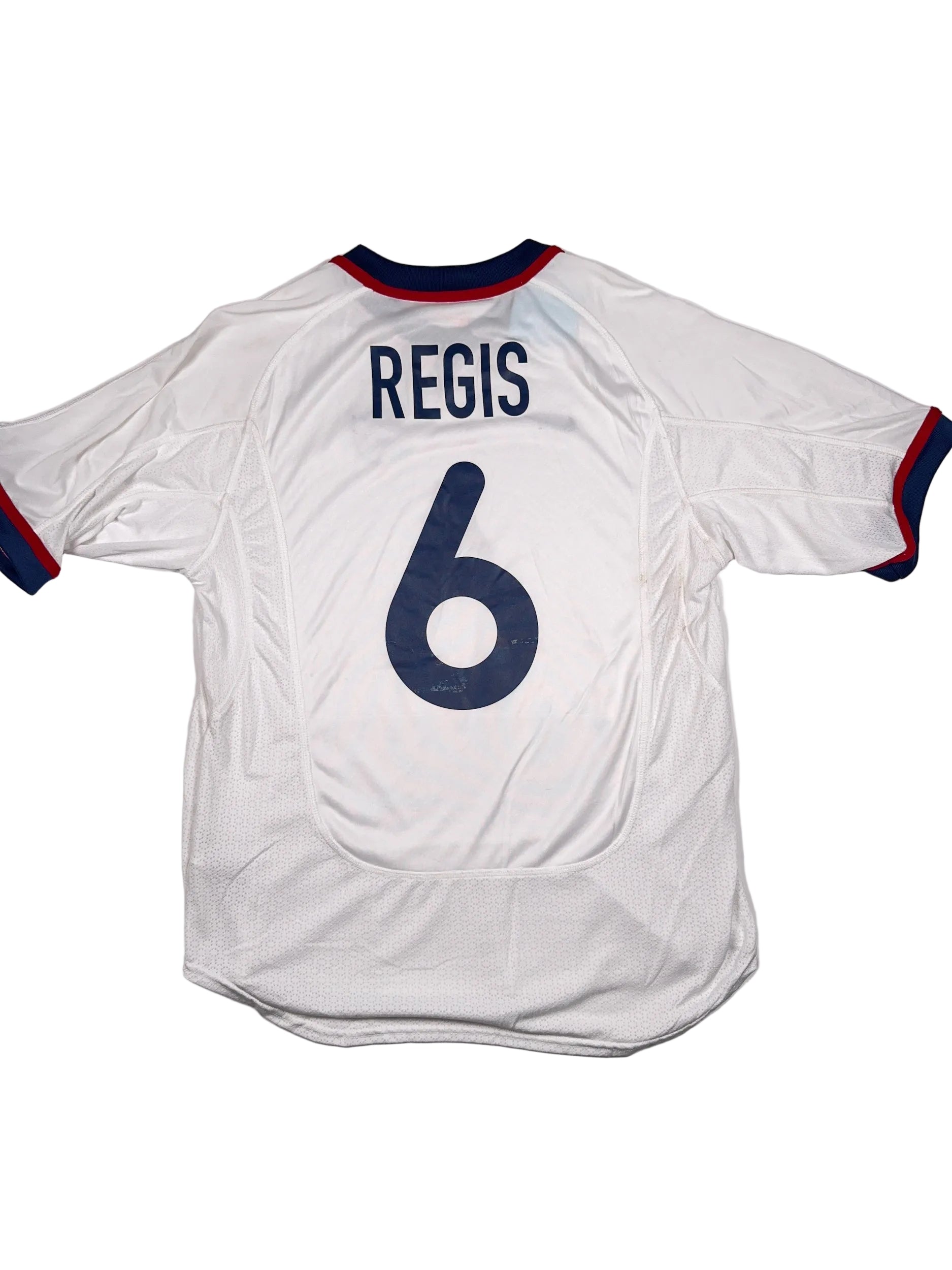 USA 2000/02 David Regis #6 Match Prepared (Possibly Match Worn) Home Shirt - L