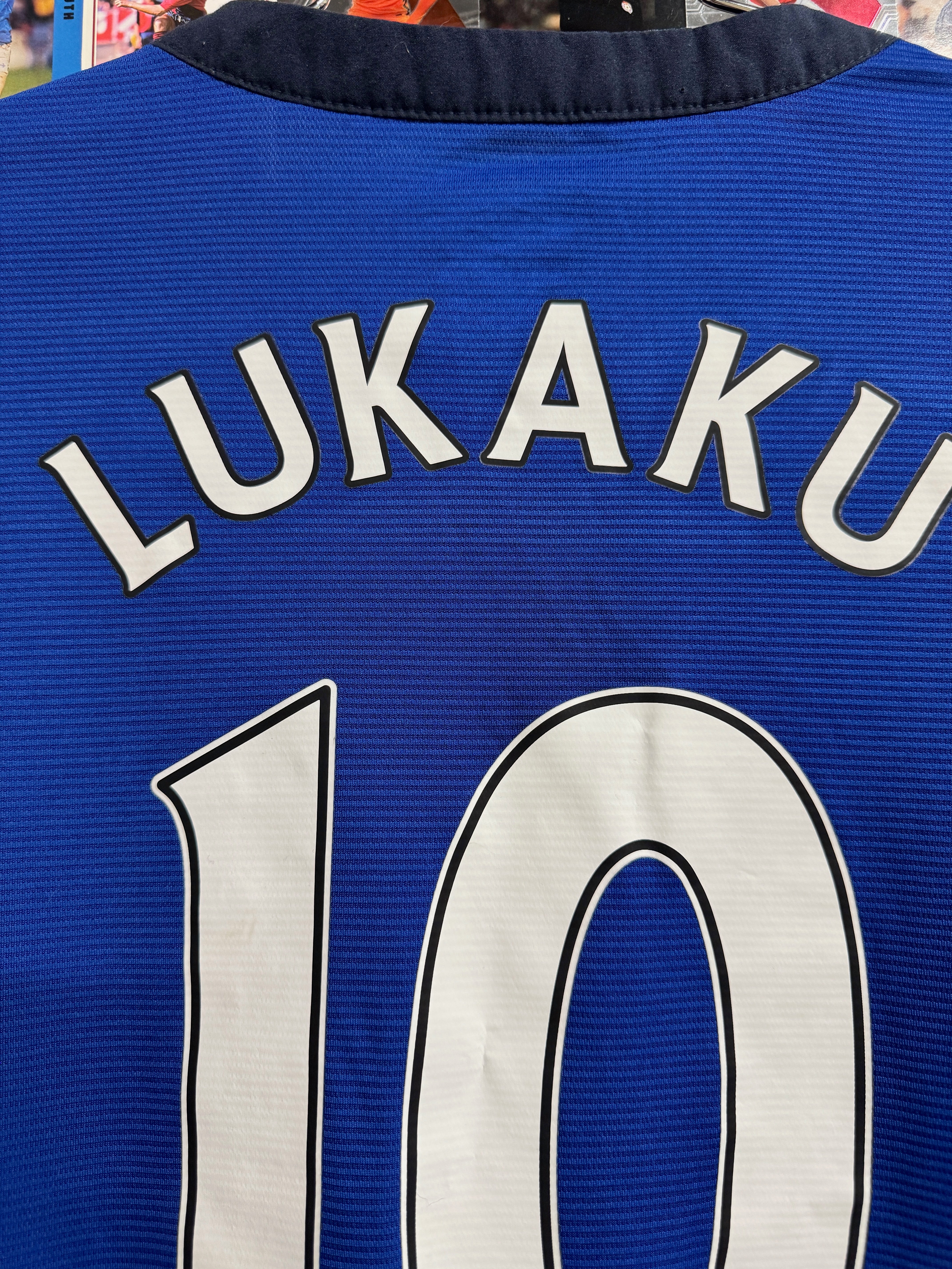 Everton 2014/15 Romelu Lukaku #10 Away Longsleeve Shirt | Retro Screamers