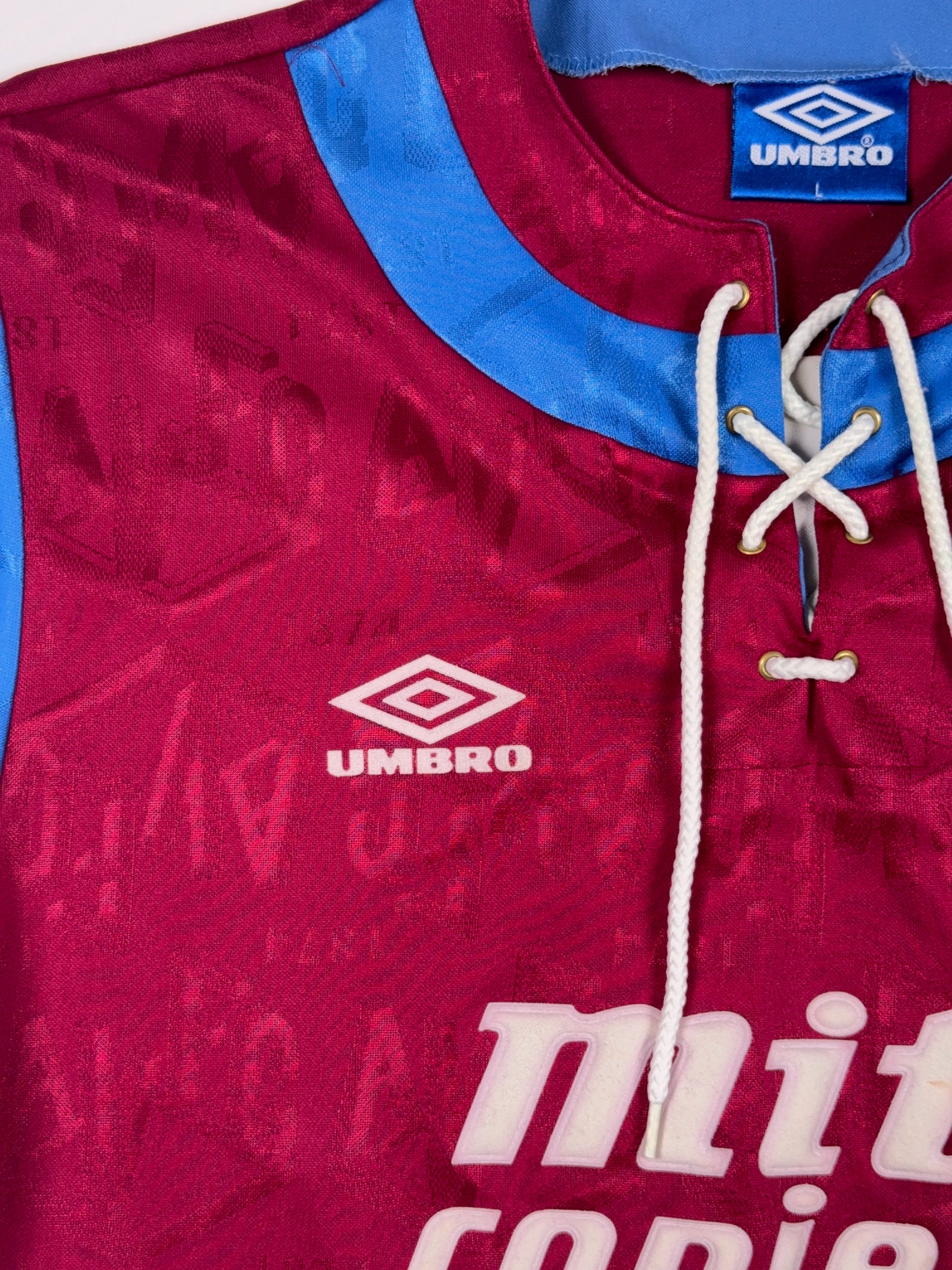 Aston Villa 1992/93 Home Shirt - L