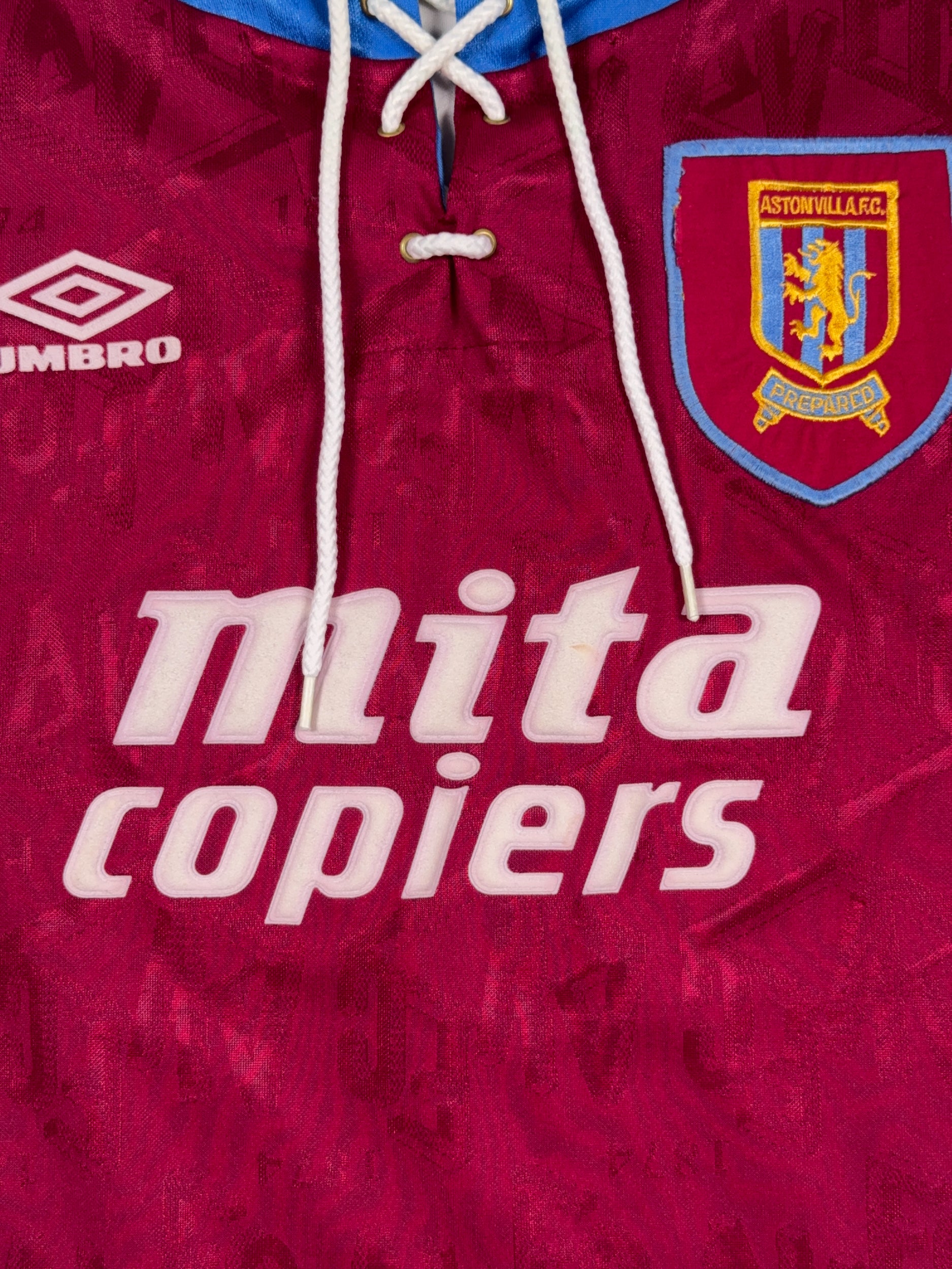 Aston Villa 1992/93 Home Shirt - L