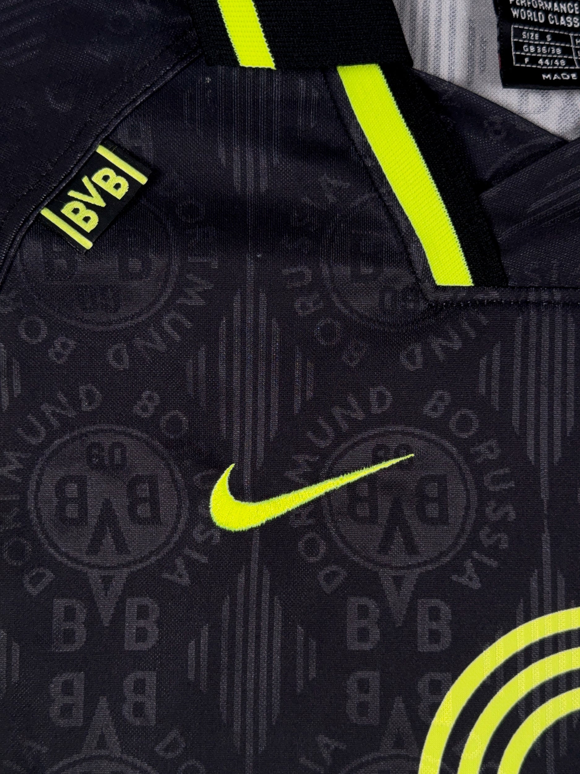 Borussia Dortmund 1995/96 Home Longsleeve Shirt - S
