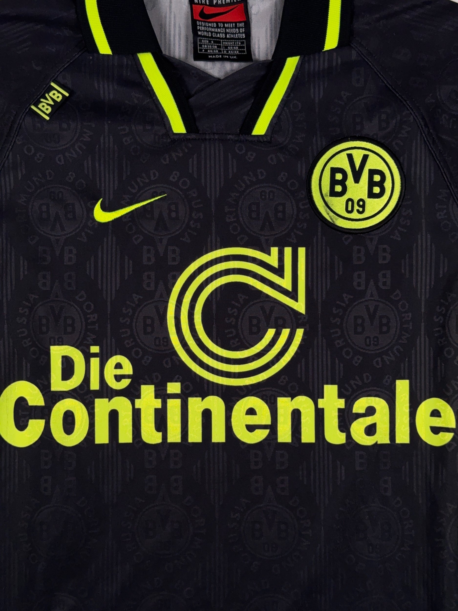 Borussia Dortmund 1995/96 Home Longsleeve Shirt - S
