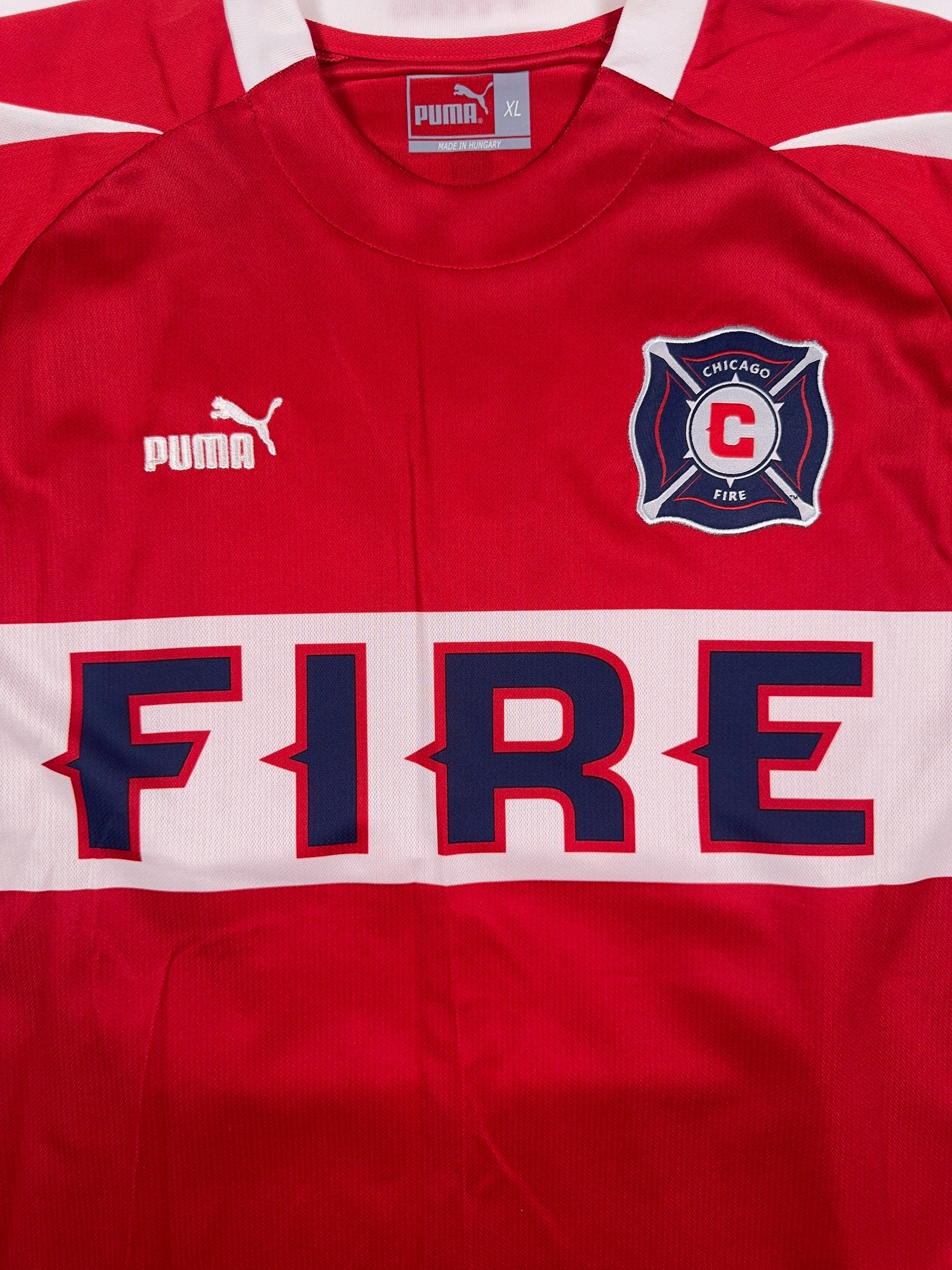 Chicago Fire 2003/05 Damani Ralph #8 Signed Match Issue Home Shirt - XL