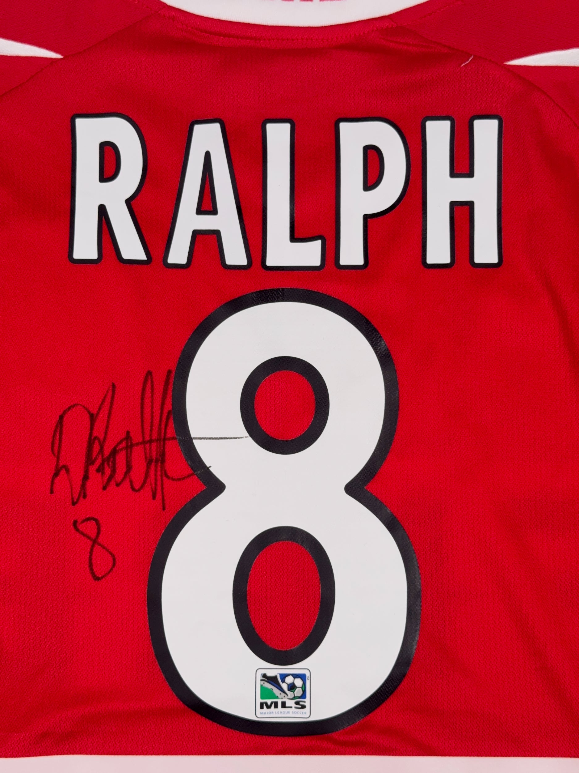 Chicago Fire 2003/05 Damani Ralph #8 Signed Match Issue Home Shirt - XL