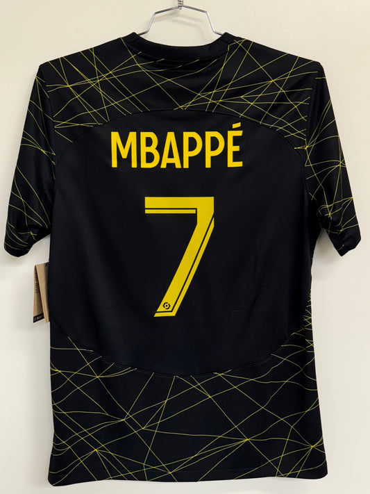 PSG 2023 Mbappe #7 4th shirt BNWT - M