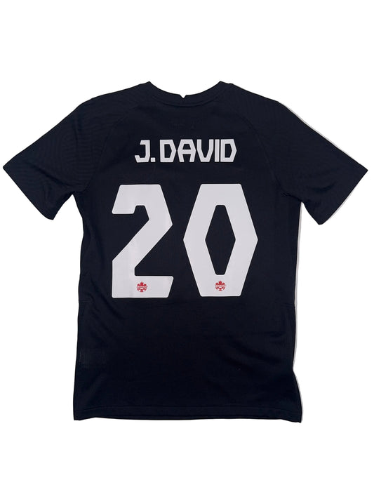 Canada 2022/23 Jonathan David #20 Away Shirt - M