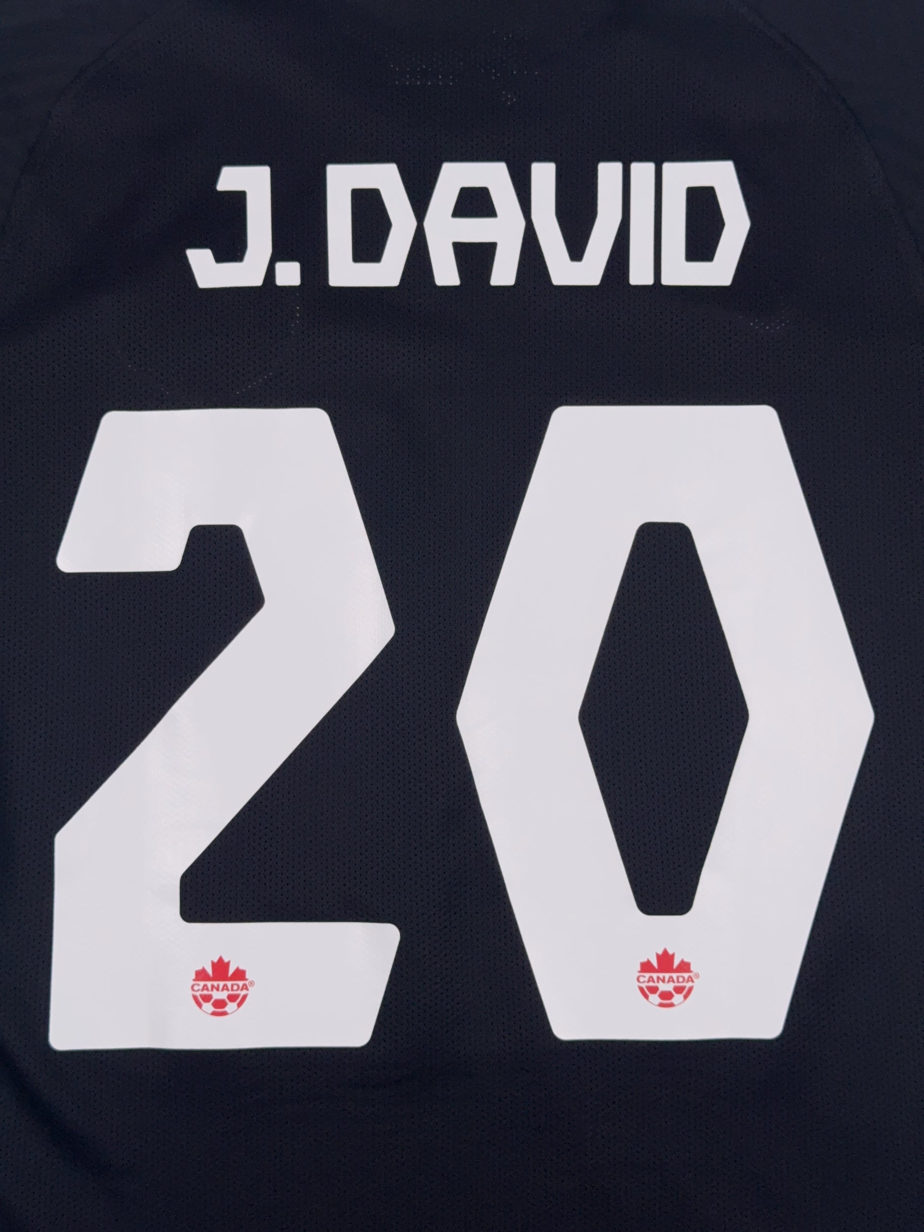 Canada 2022/23 Jonathan David #20 Away Shirt - M