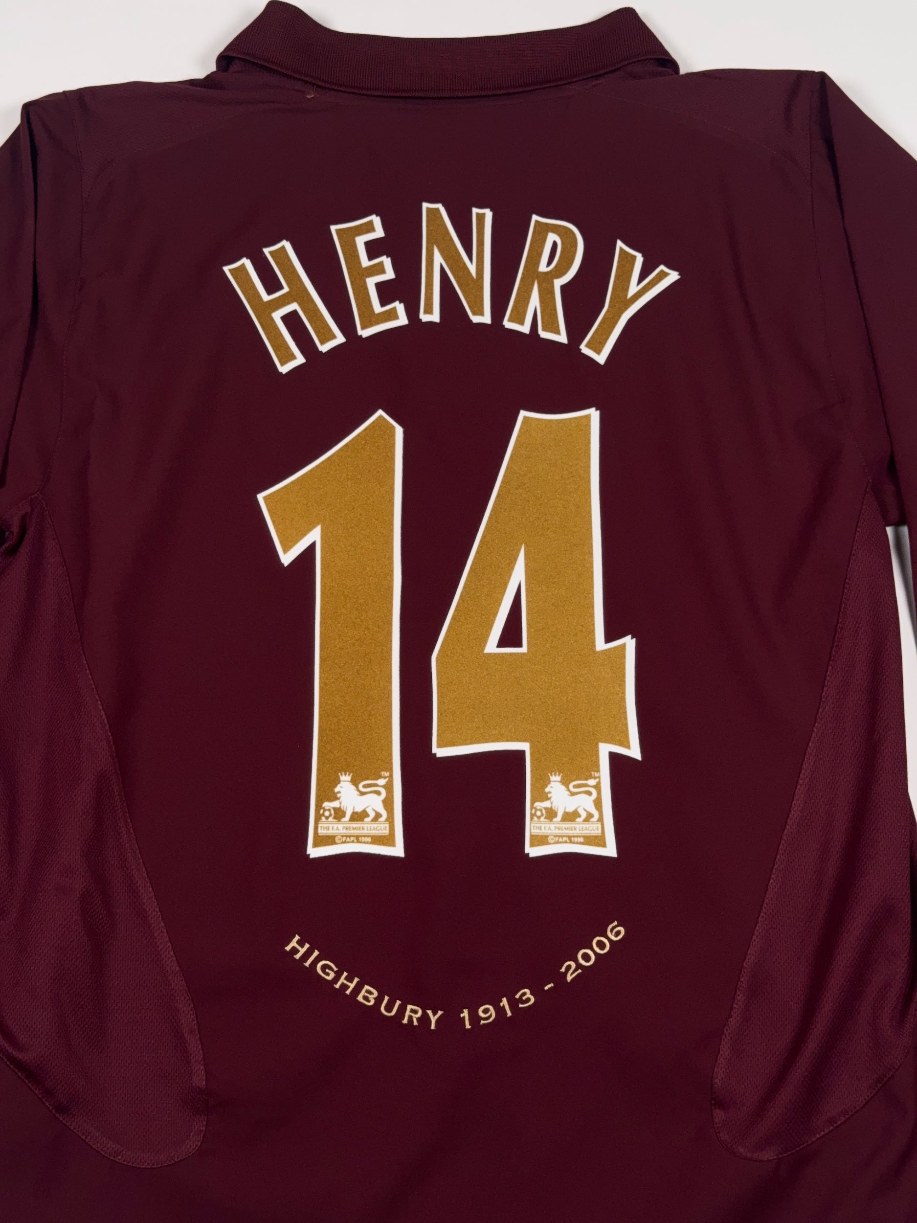 Arsenal 2005/06 Thierry Henry #14 Home Longsleeve Shirt - L