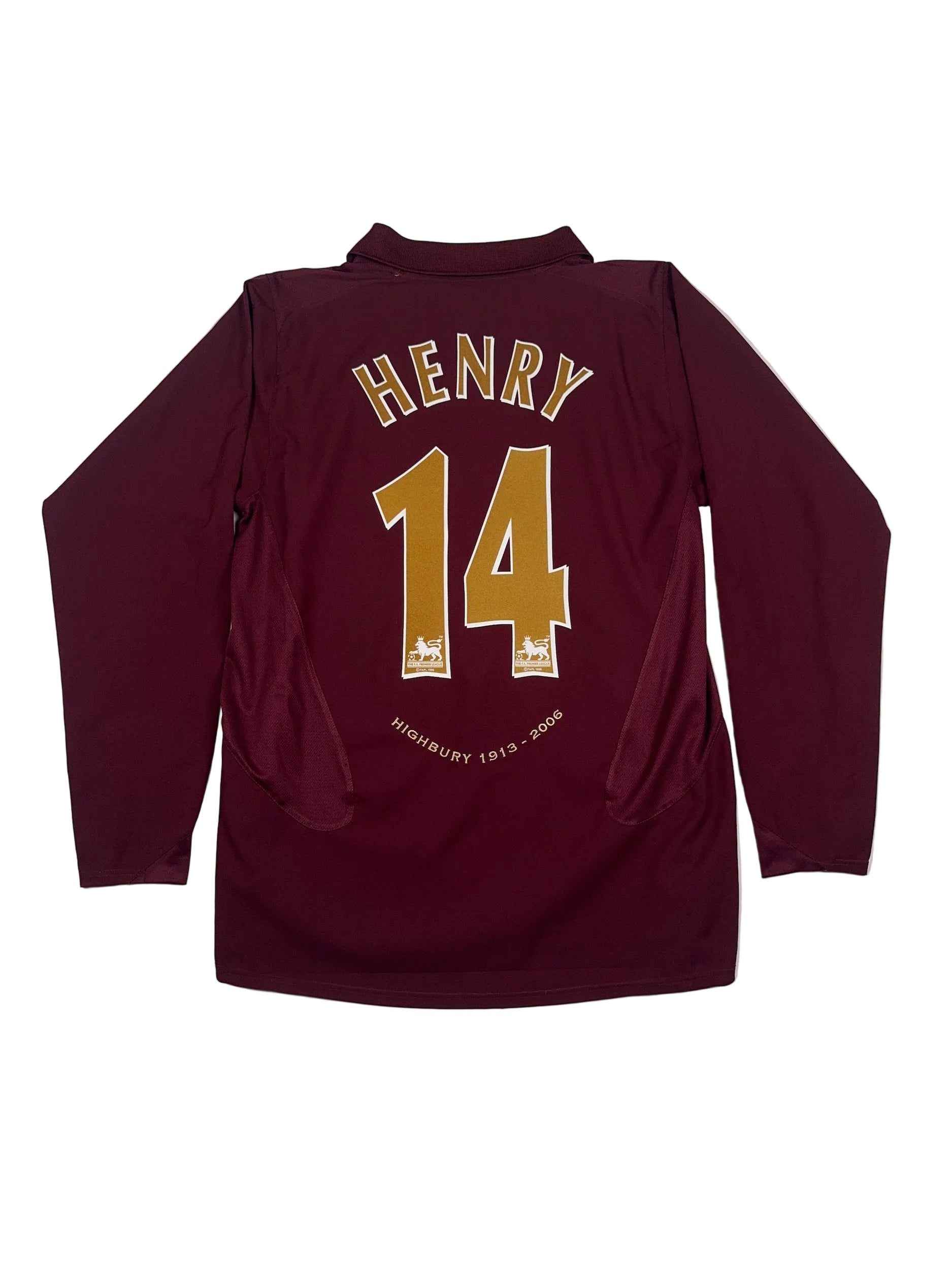 Arsenal 2005/06 Thierry Henry #14 Home Longsleeve Shirt - L