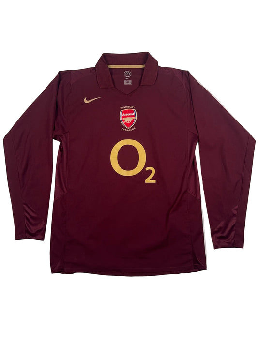 Arsenal 2005/06 Thierry Henry #14 Home Longsleeve Shirt - L