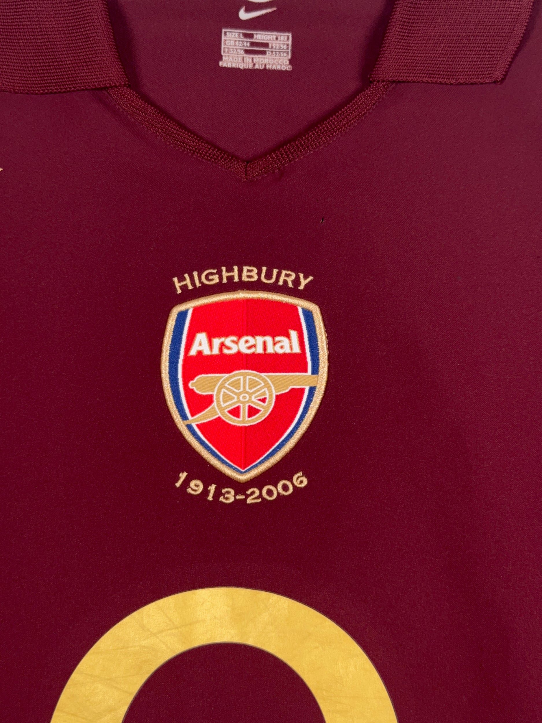 Arsenal 2005/06 Thierry Henry #14 Home Longsleeve Shirt - L