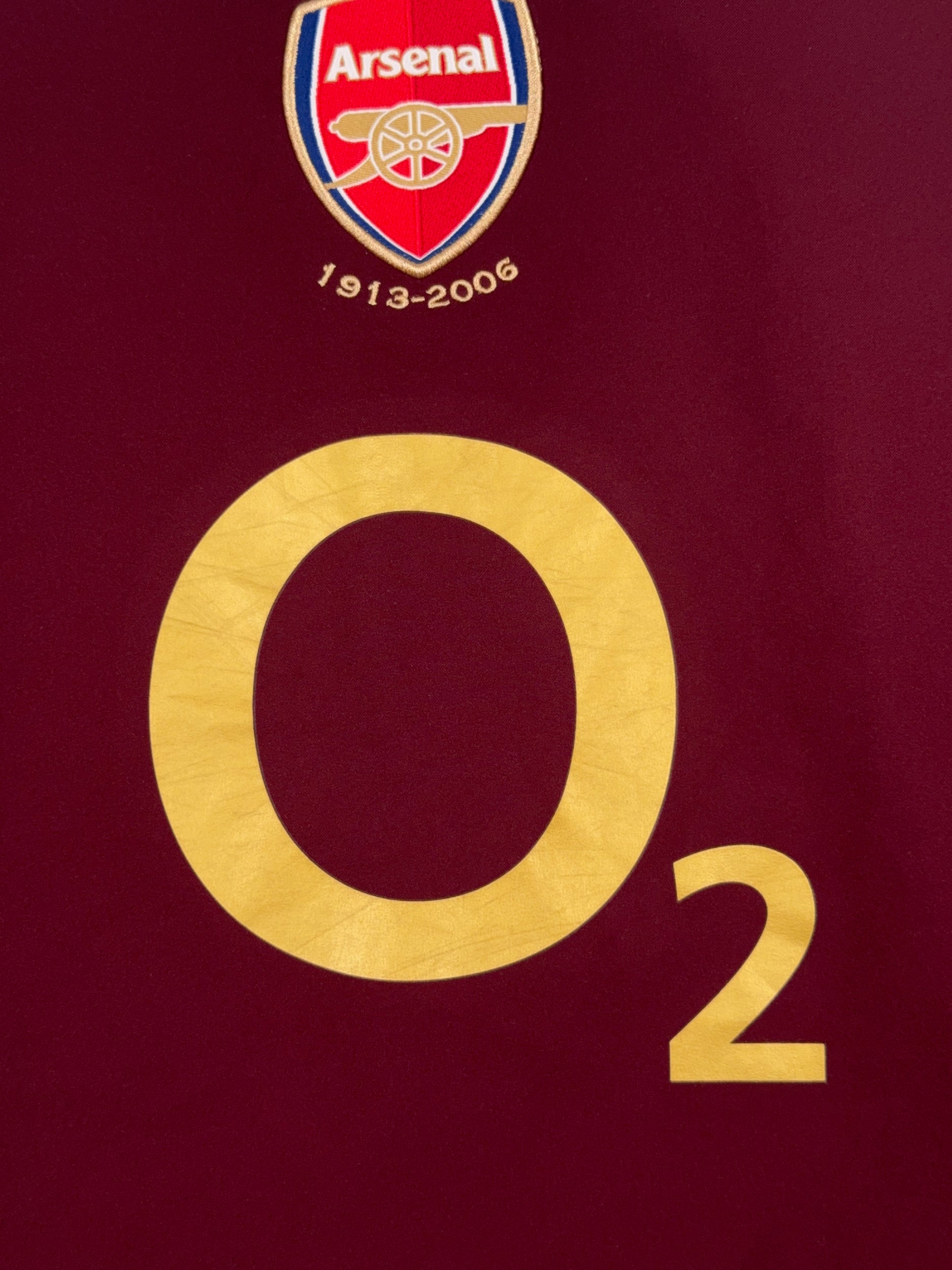Arsenal 2005/06 Thierry Henry #14 Home Longsleeve Shirt - L