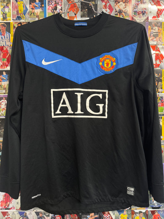 Manchester United 2009/10 Dimitar Berbatov #9 Longsleeve Away Shirt - M