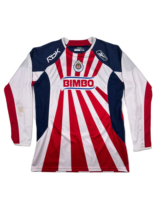 Chivas Guadalajara 2008/09 Home Longsleeve Shirt - XXL
