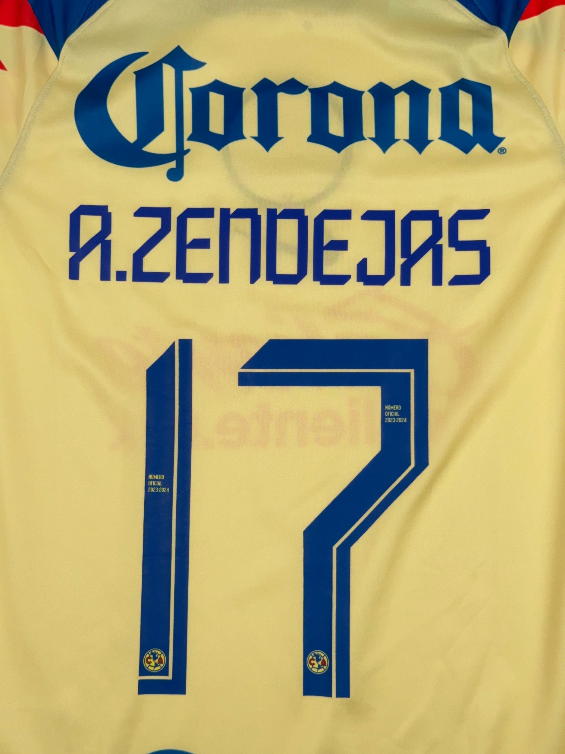 Club America 2023/24 Alejandro Zendejas #17 Home - M