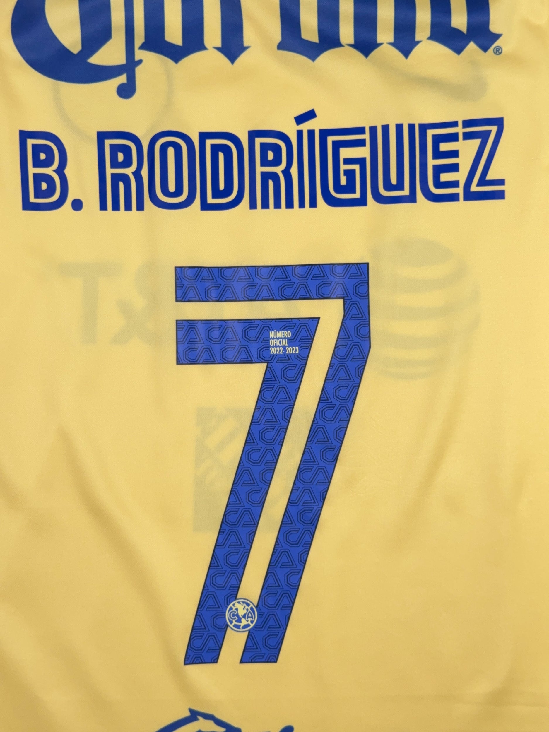 Club America 2022/23 Brian Rodriguez #7 Home Shirt - M
