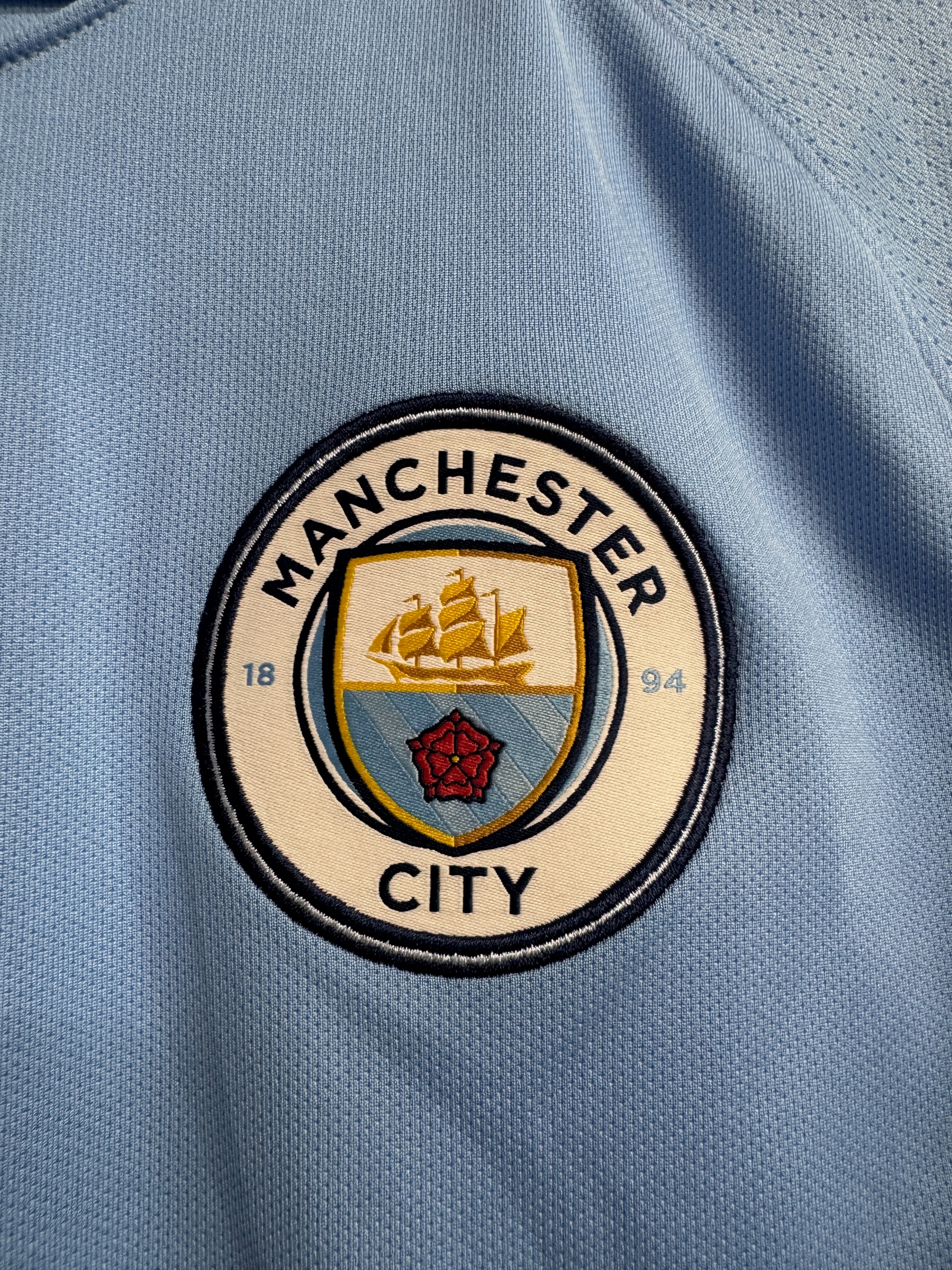 Manchester City 2017/18 Kevin De Bruyne #17 Home Shirt | Retro Screamers