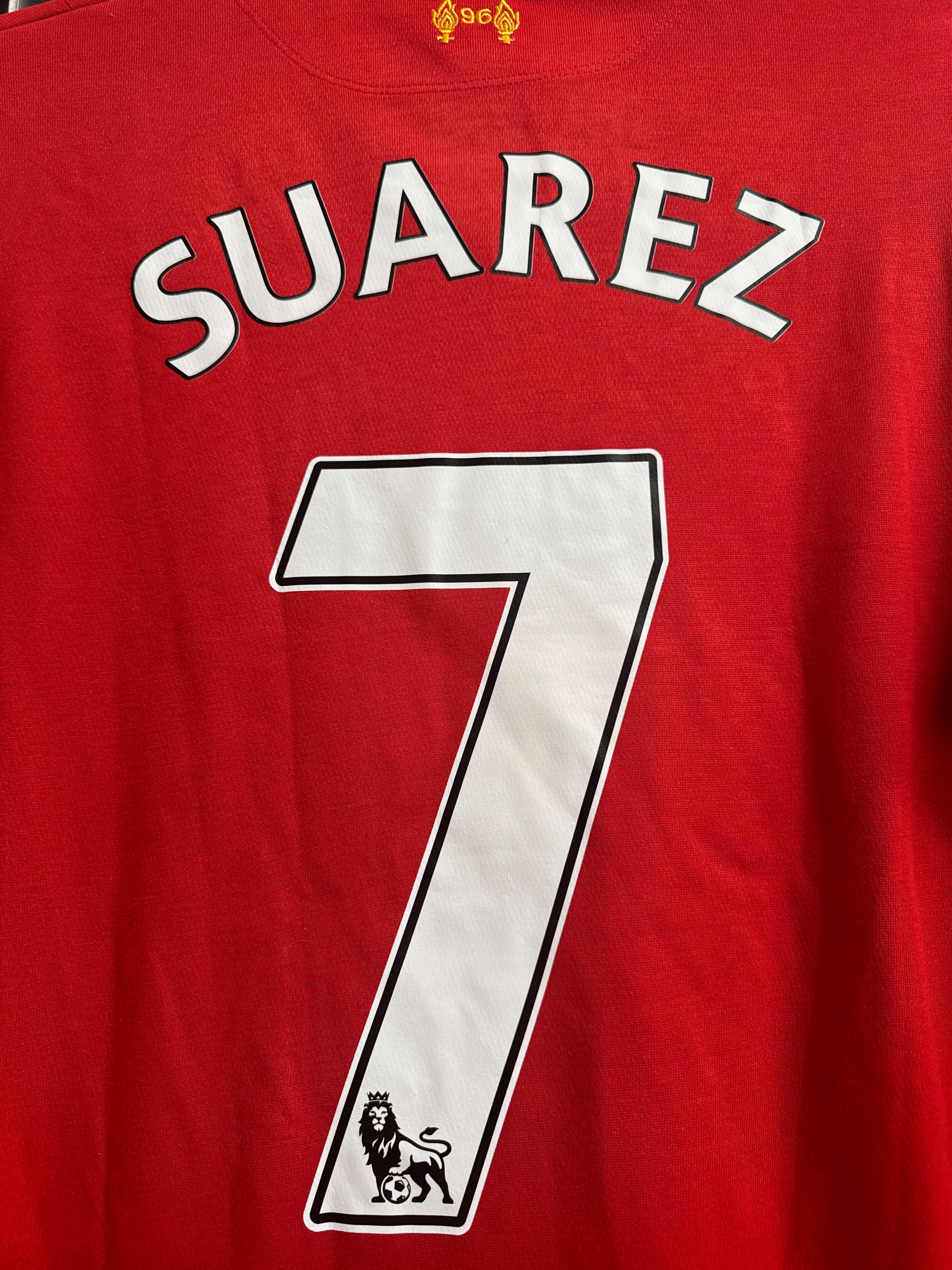 Liverpool 2012/13 Luis Suárez #7 Home Shirt | Retro Screamers