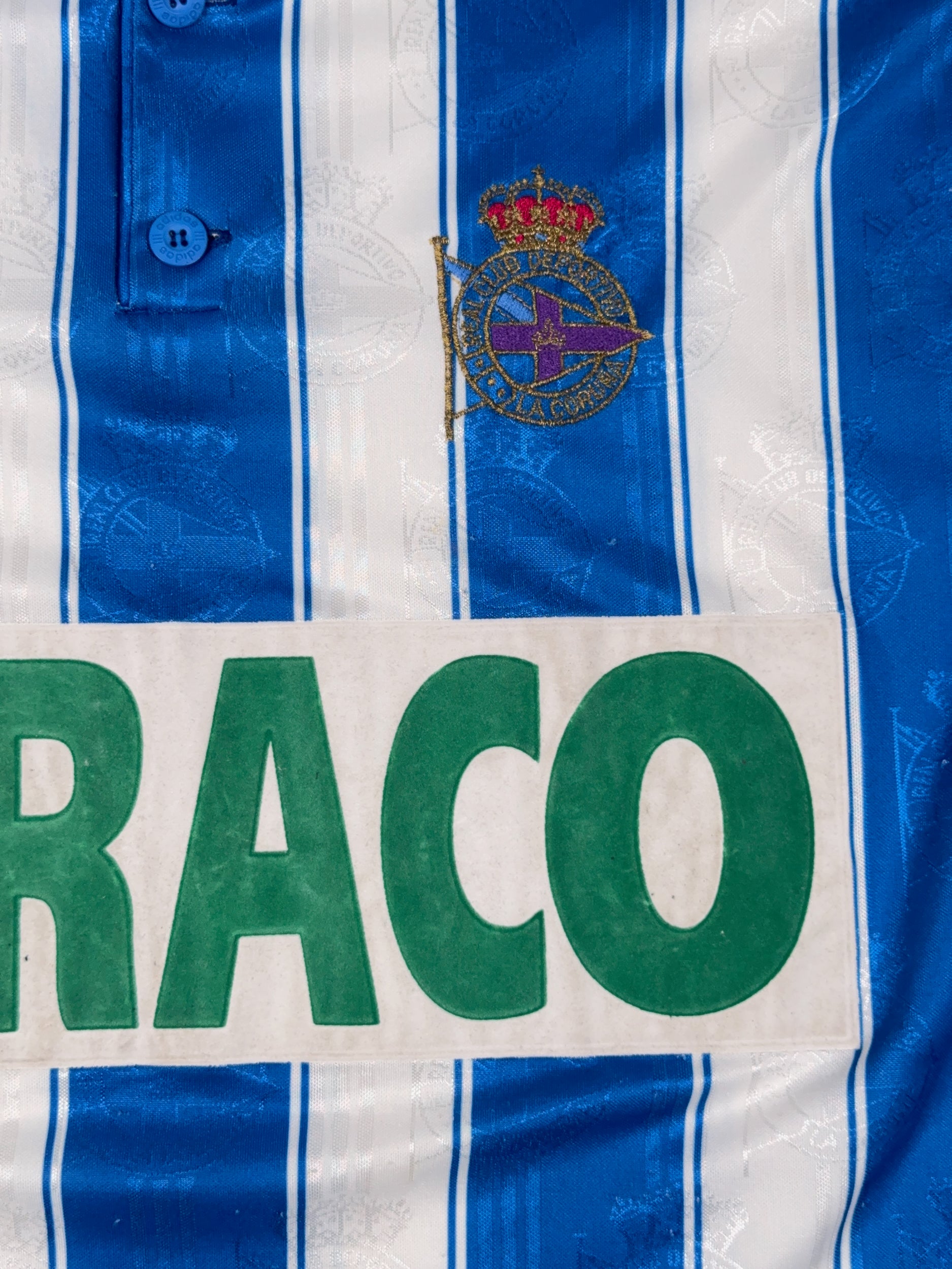 Deportivo La Coruna 1996/98 Home Shirt - L