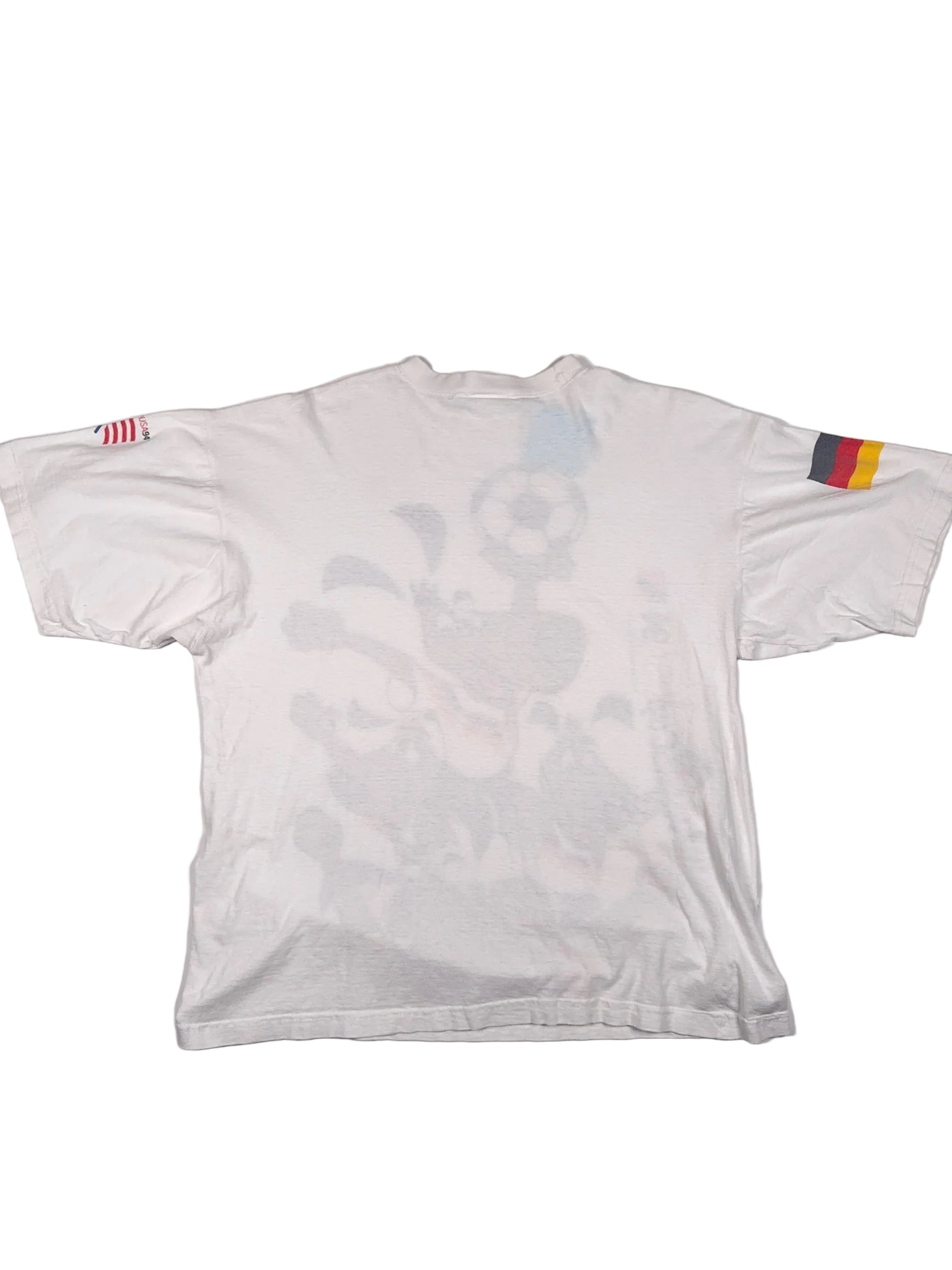 Germany 1994 USA World Cup Striker Dog Mascot T-Shirt - XL