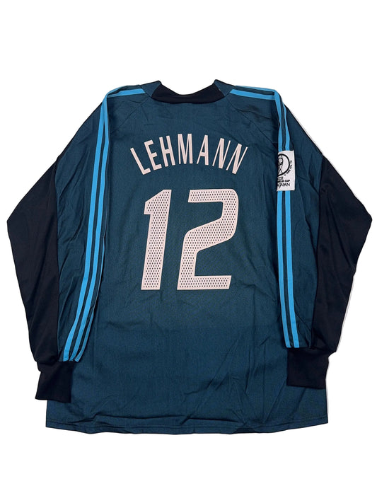 Germany 2002/03 Jens Lehman #12 2002 World Cup Player Issued Goalkeeper Shirt - XL