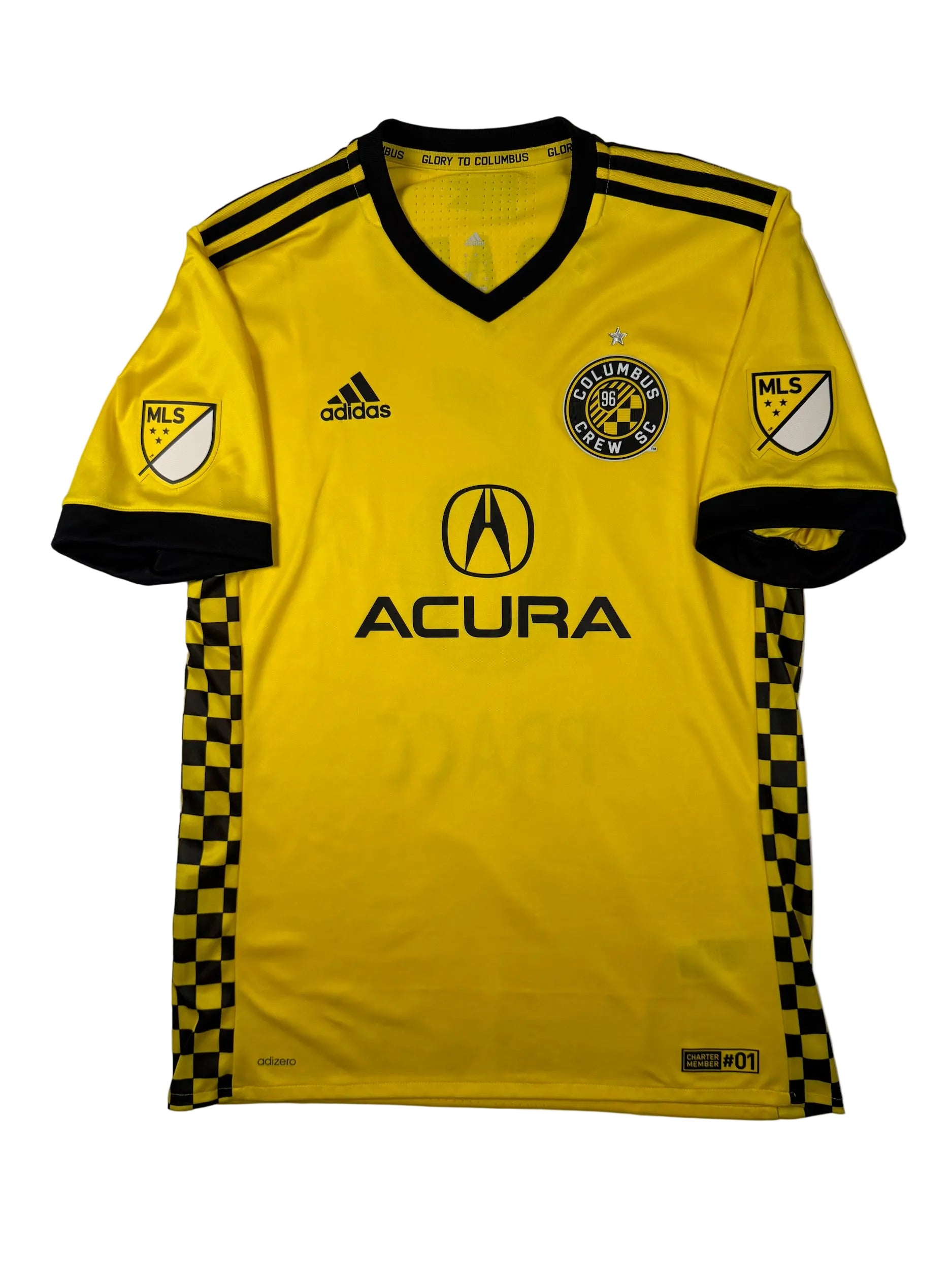 Columbus Crew 2017/19 Signed Will Trapp #6 PRACC Home Shirt - L