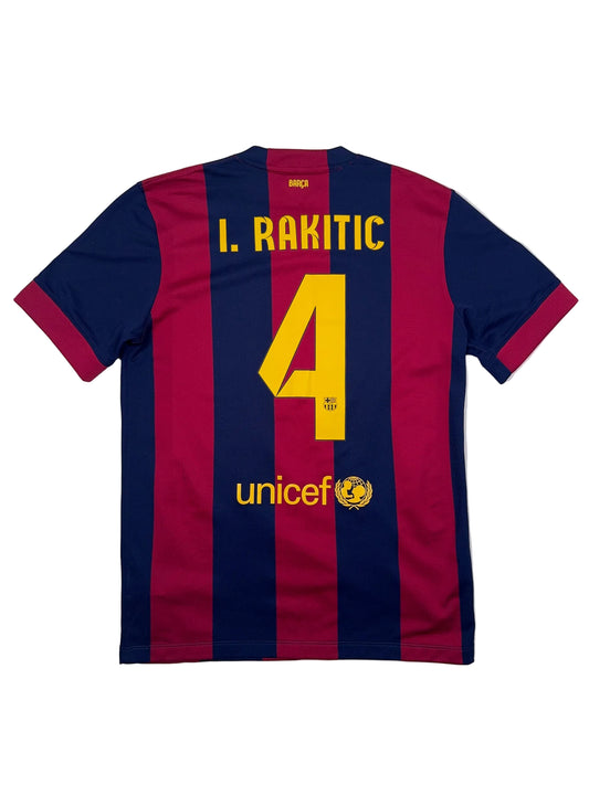 Barcelona 2014/15 Ivan Rakitic #4 Home Shirt - M