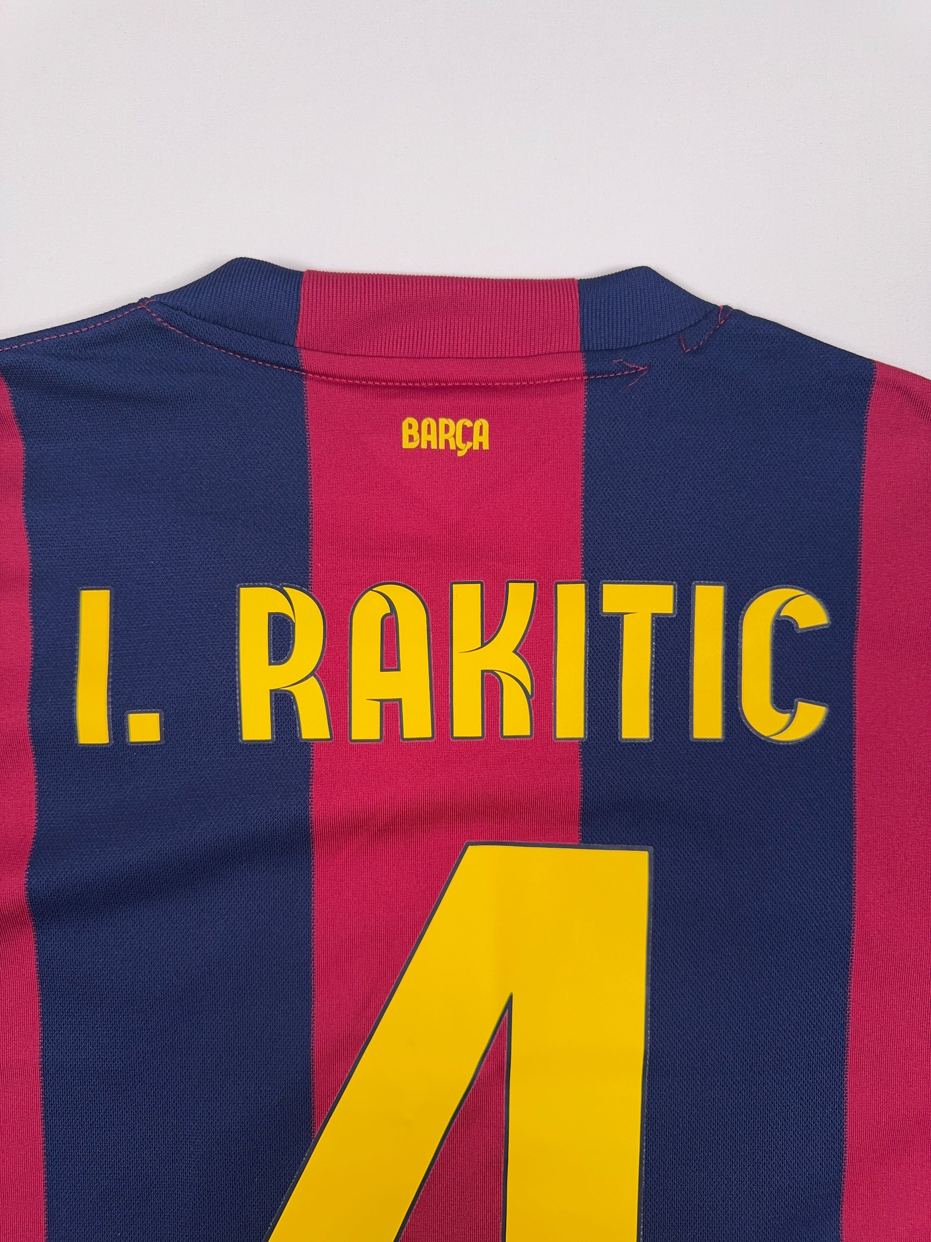 Barcelona 2014/15 Ivan Rakitic #4 Home Shirt - M