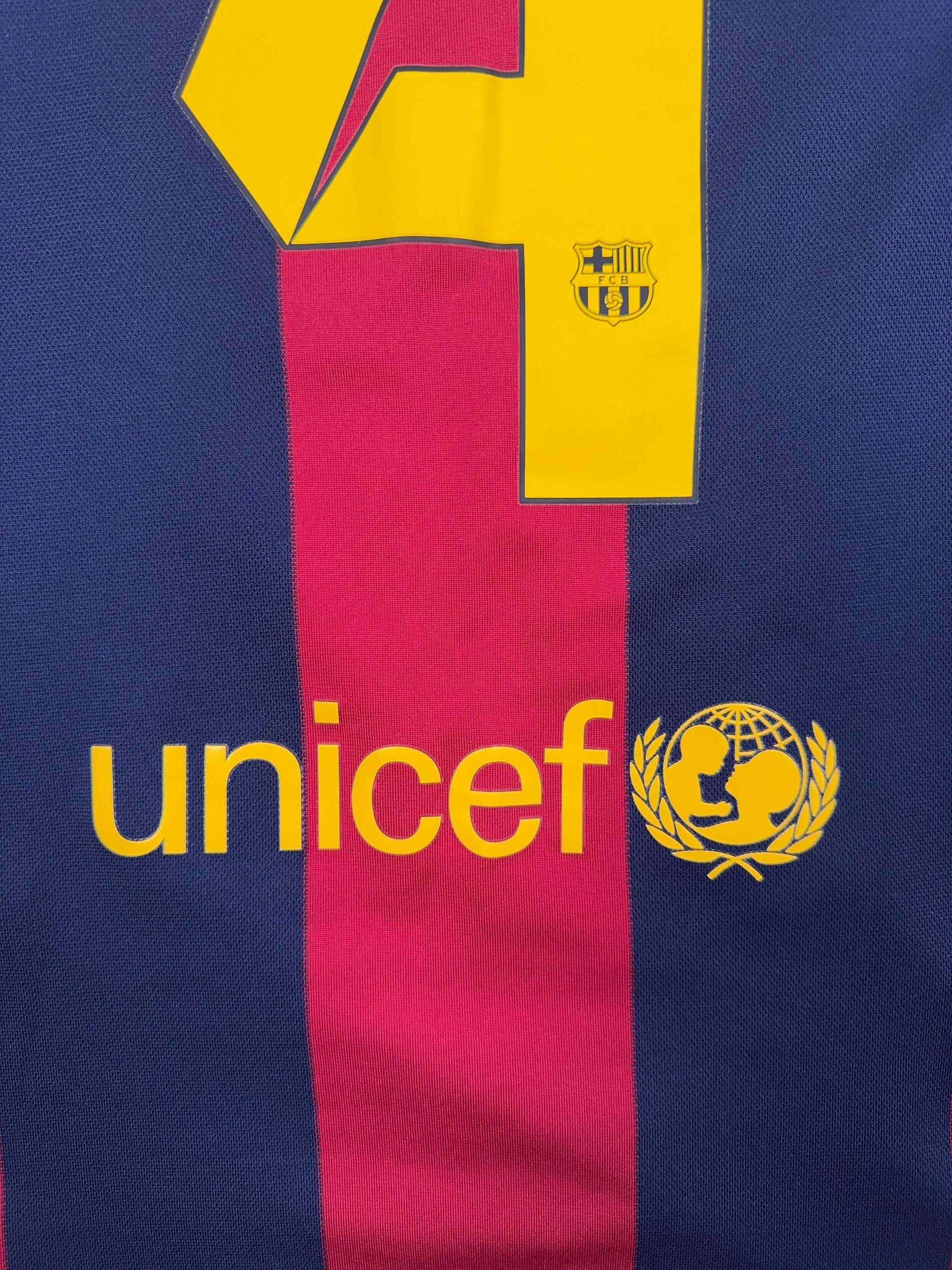 Barcelona 2014/15 Ivan Rakitic #4 Home Shirt - M