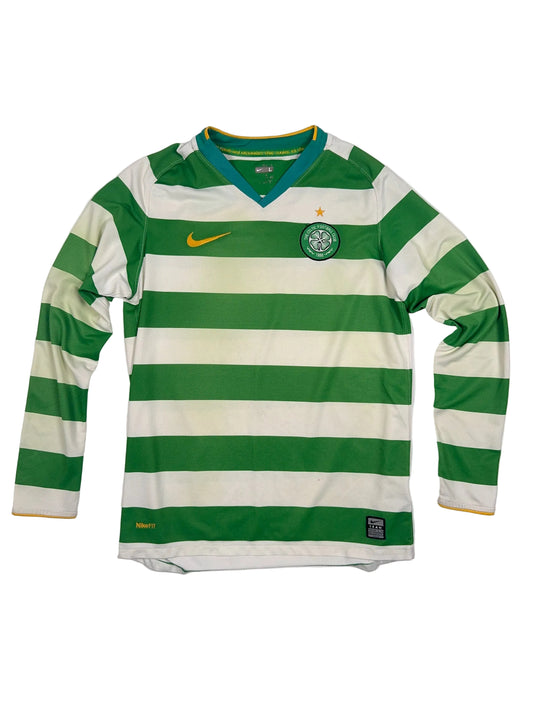 Celtic 2008/10 Home Longsleeve Shirt - YL