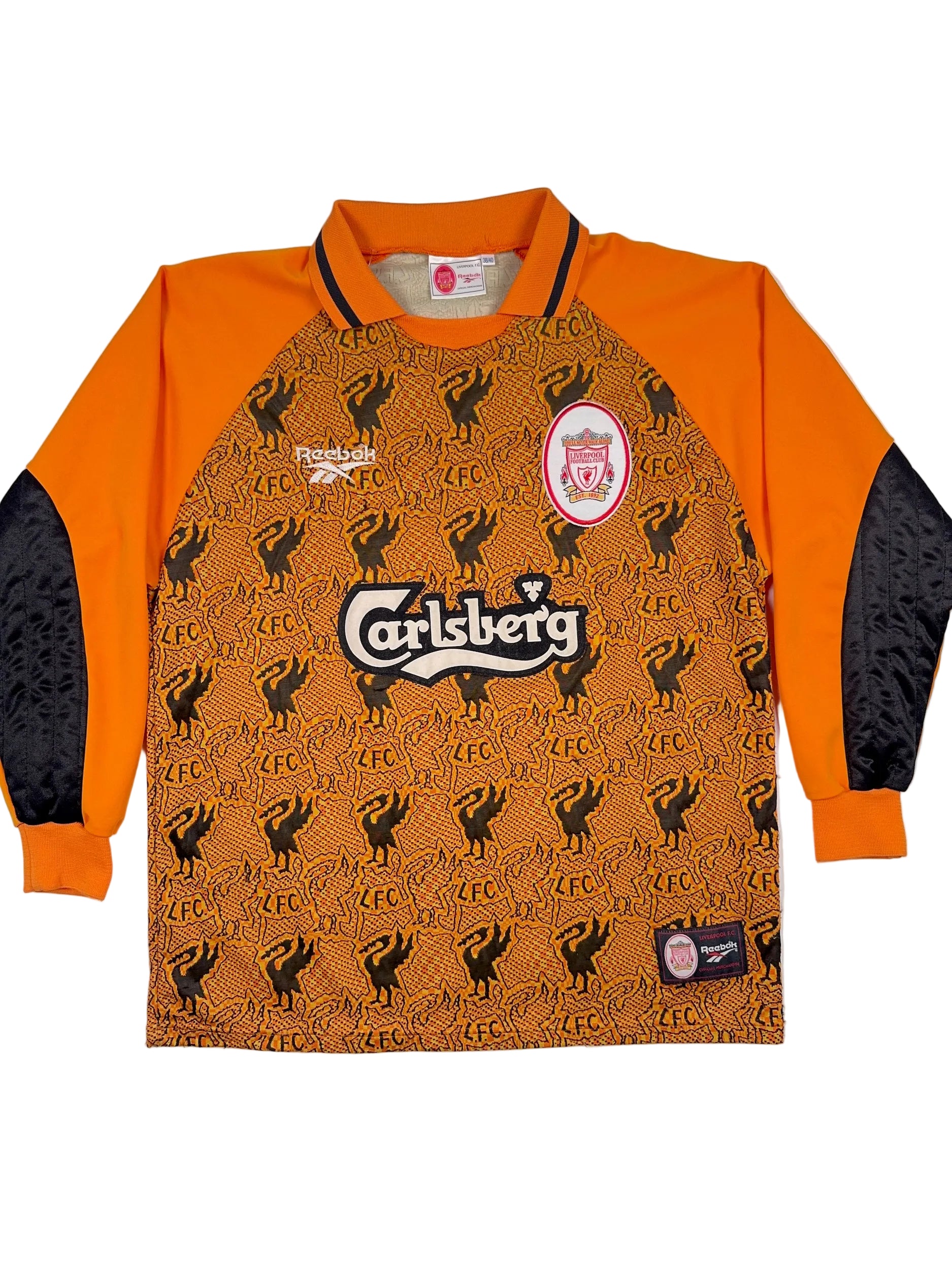 Liverpool 1996/97 David James #1 GK Shirt - M (38-40")