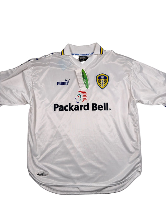 Leeds United 1998/99 Home Shirt with Original Tags - XL
